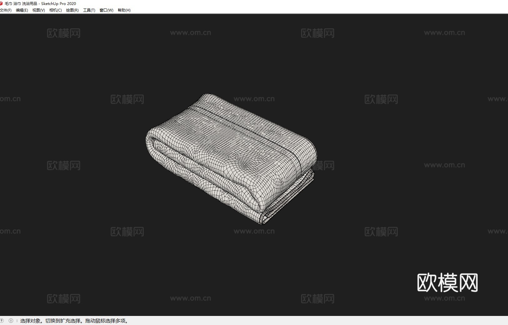 毛巾 浴巾 洗浴用品su模型
