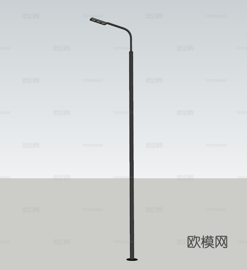 现代路灯su模型下载