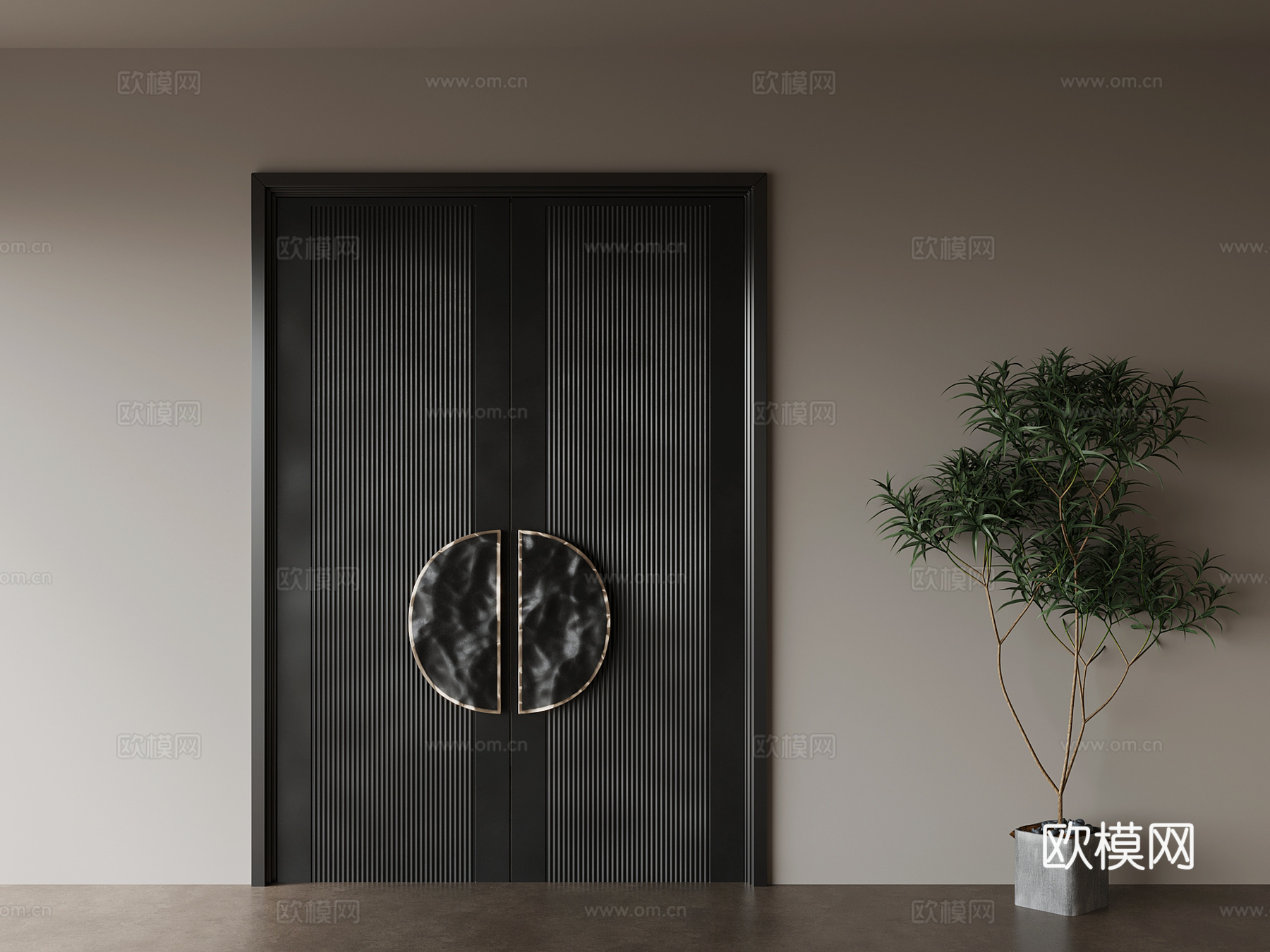 04双开门su模型
