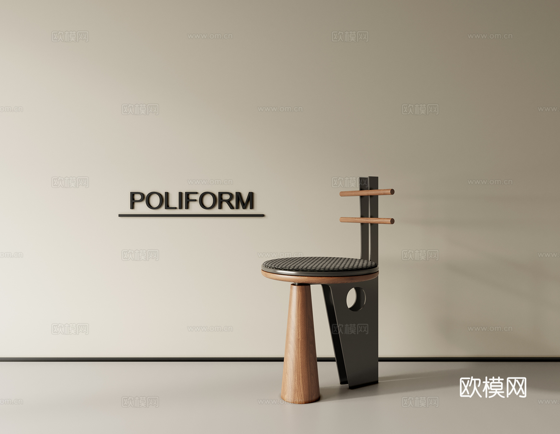 单椅餐椅书椅3d模型