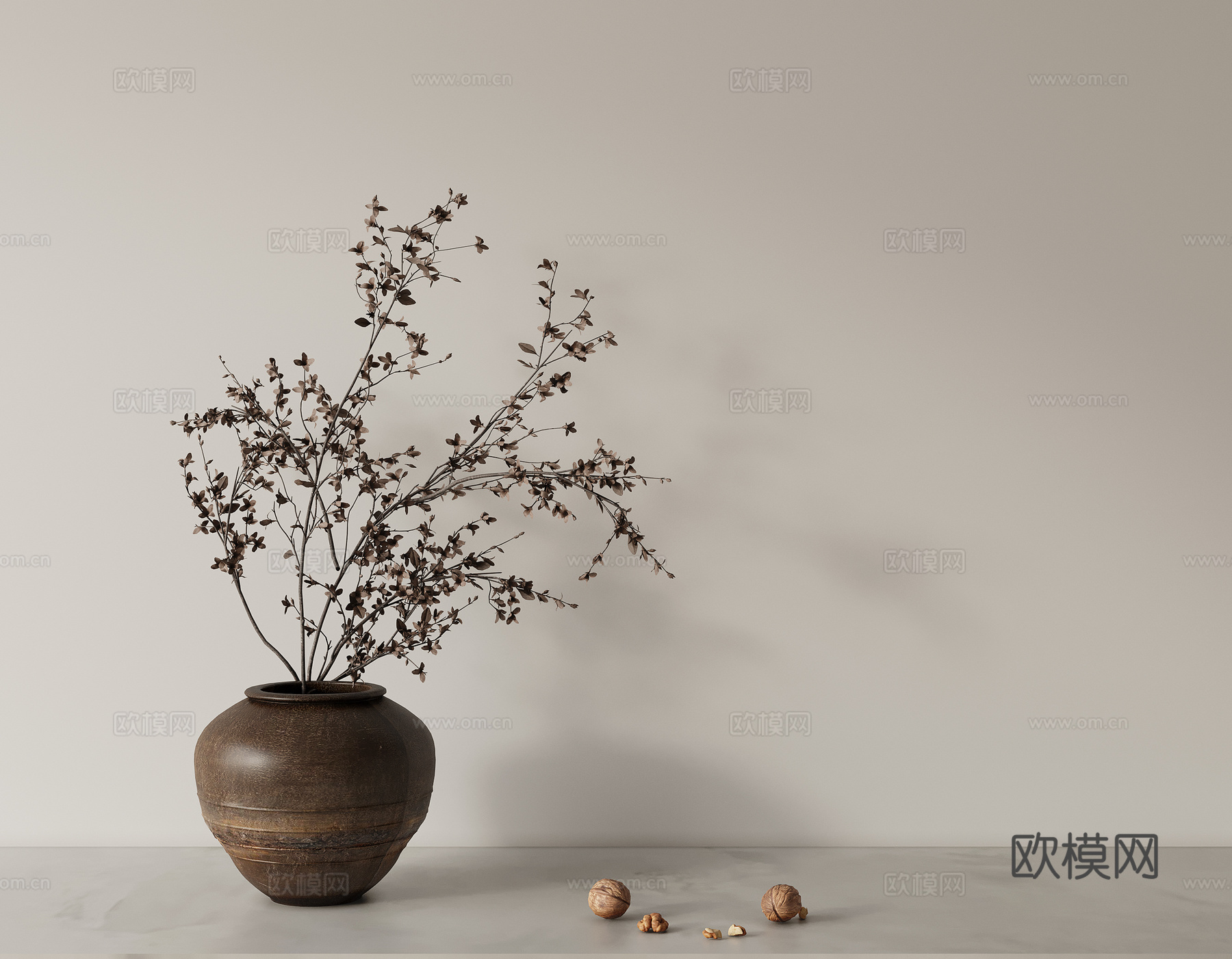 盆栽花瓶3d模型