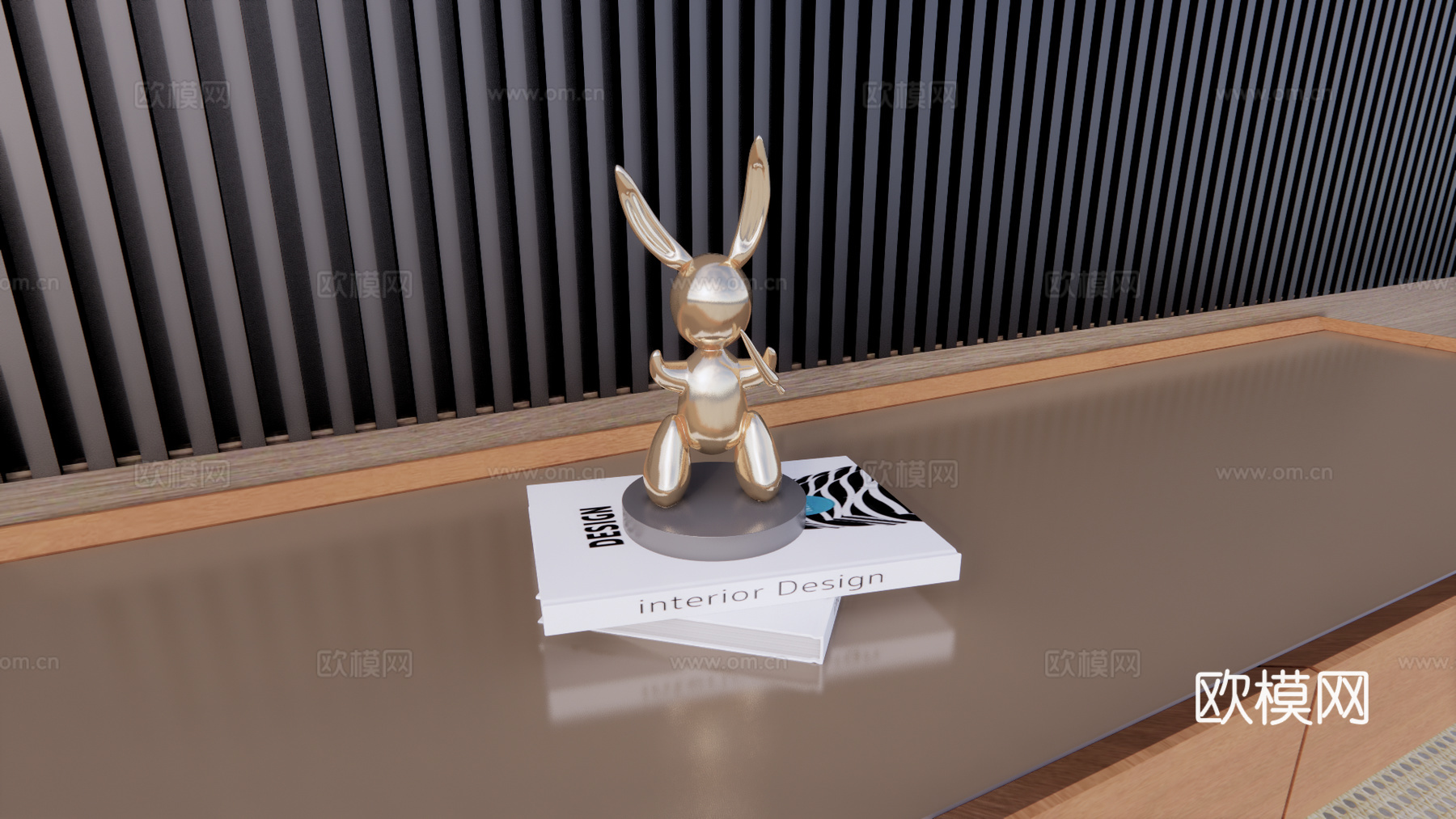 现代创意雕塑摆件su模型下载