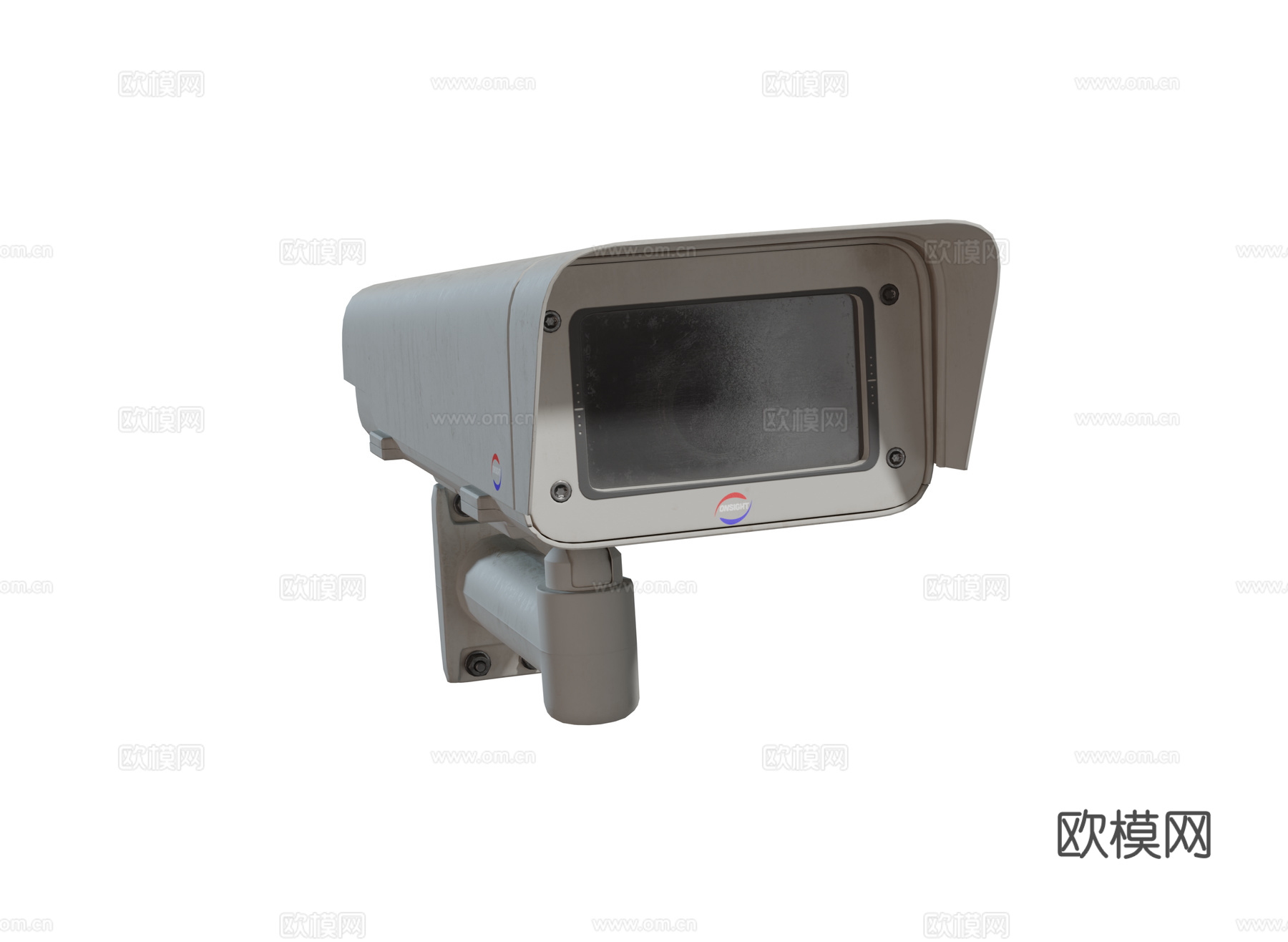 现代厂房 道路摄像头 监控组合3d模型