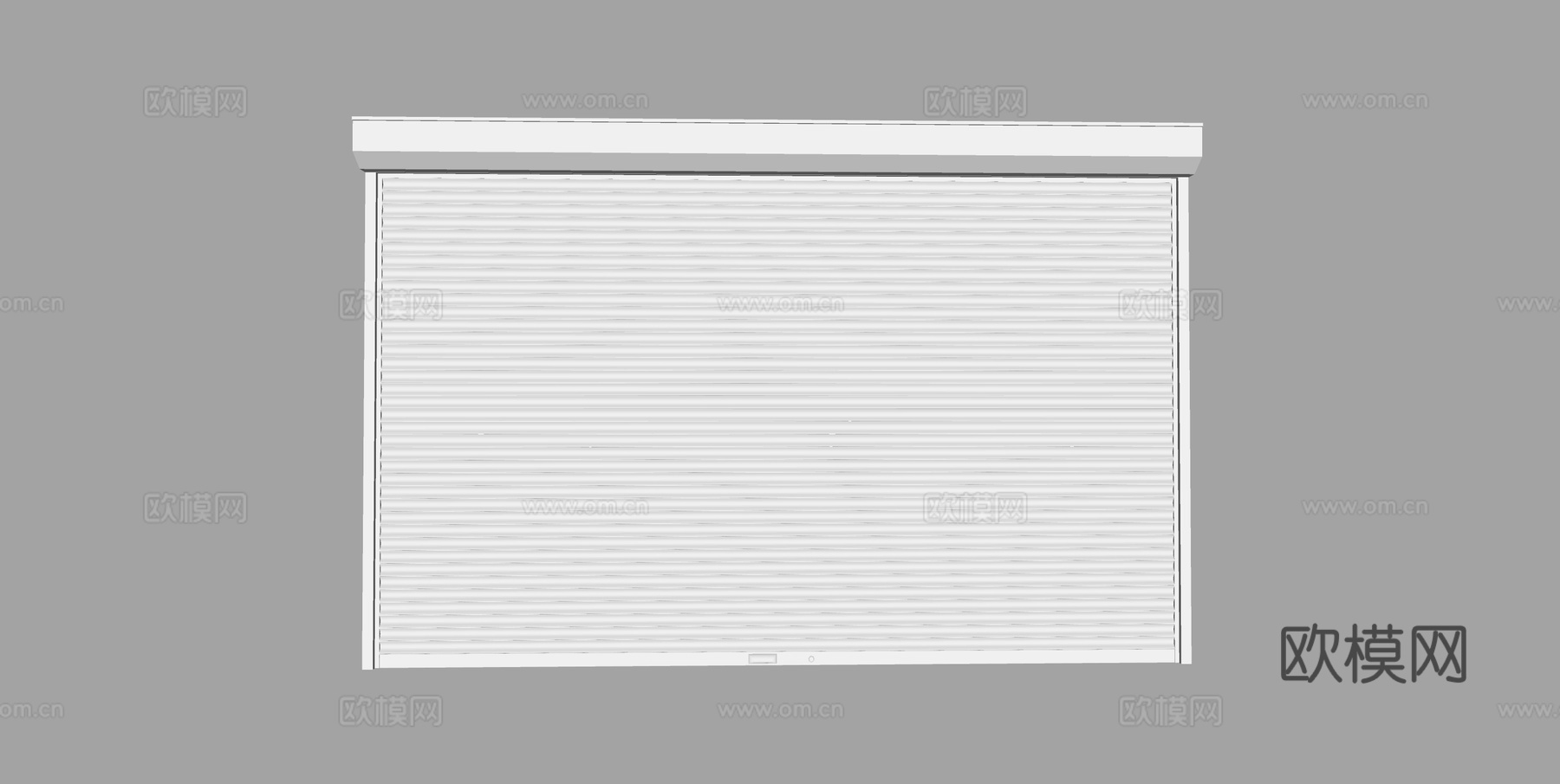 卷帘门 车库门 商铺门su模型下载