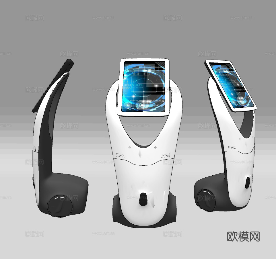 现代自助服务一体机su模型下载