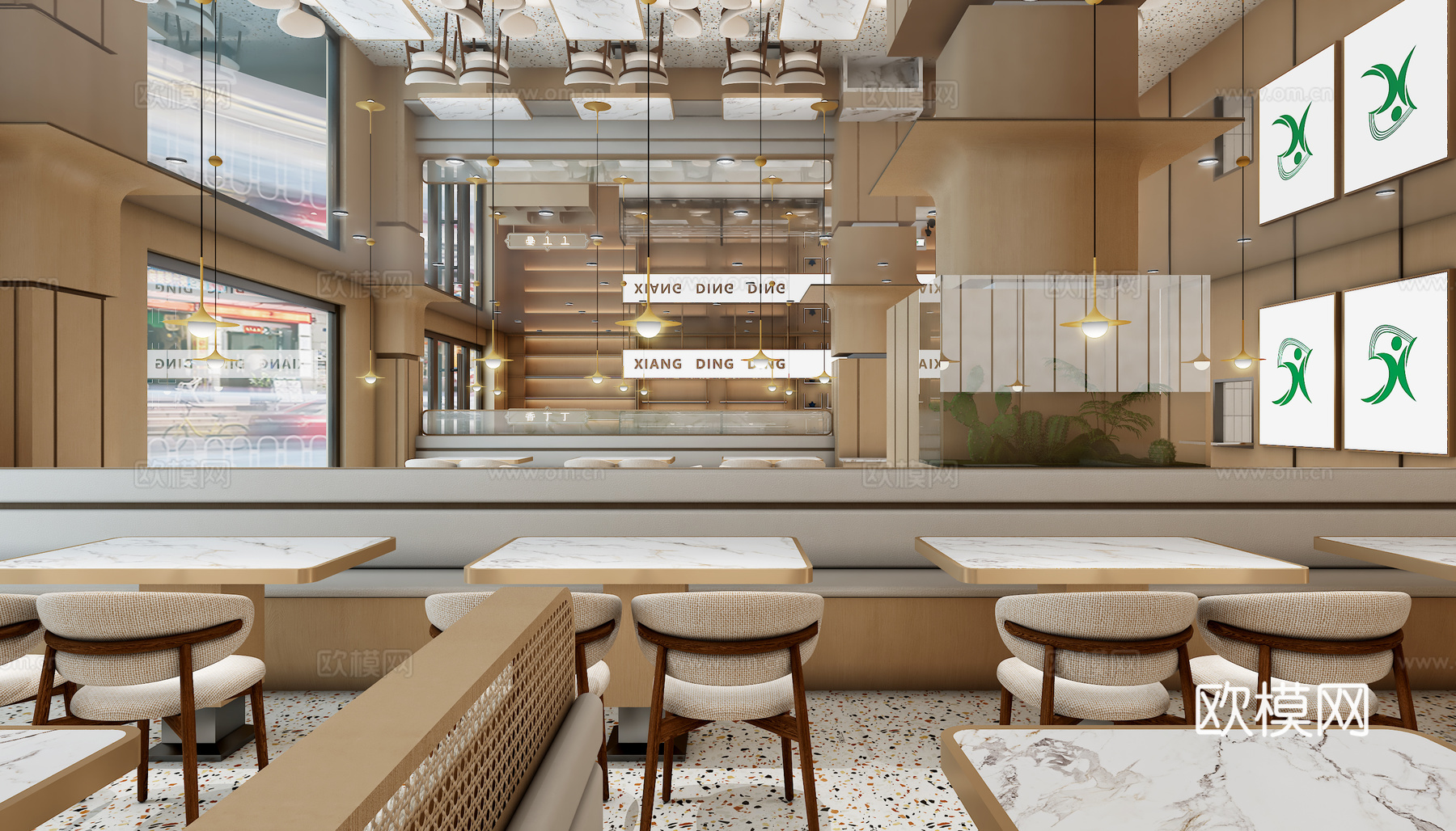 快餐店3d模型