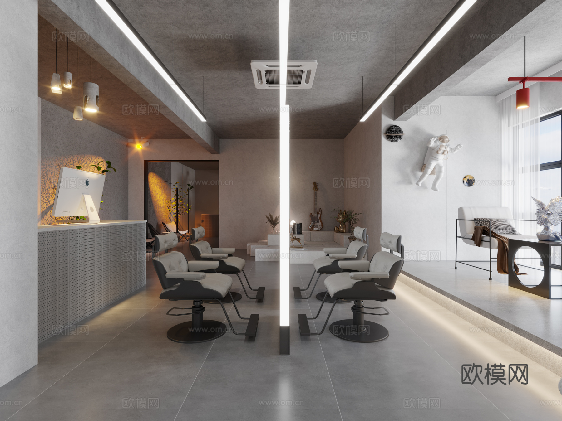 叙利亚风理发店3d模型