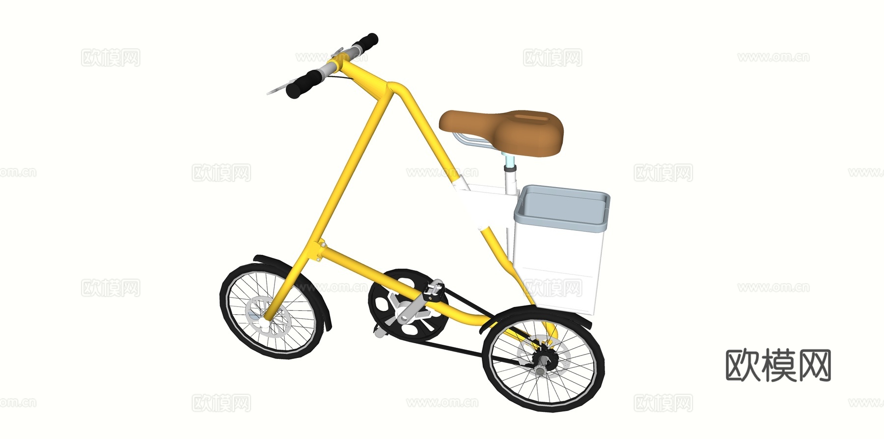 交通工具 自行车su模型下载