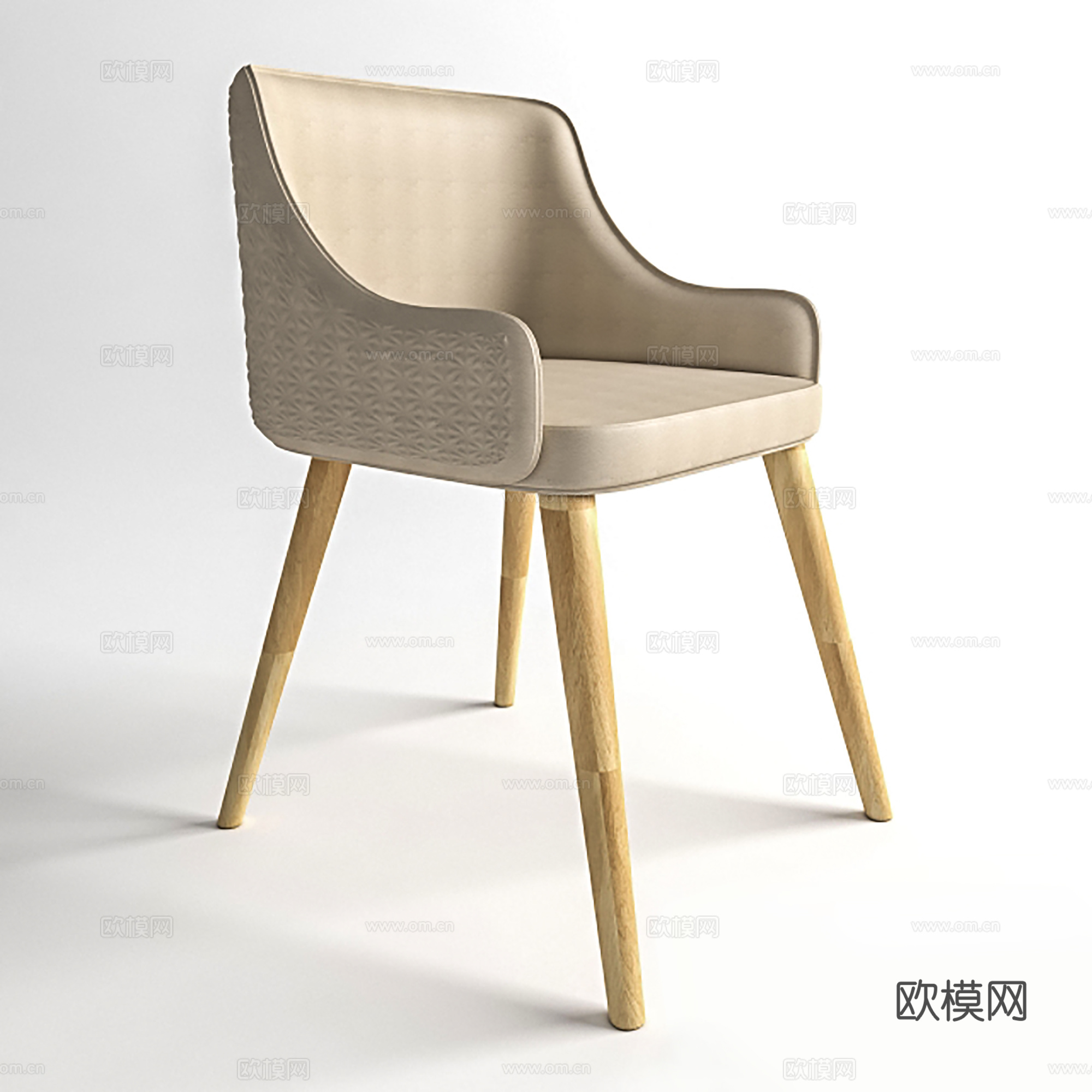 现代休闲椅 皮椅 餐椅 单椅3d模型