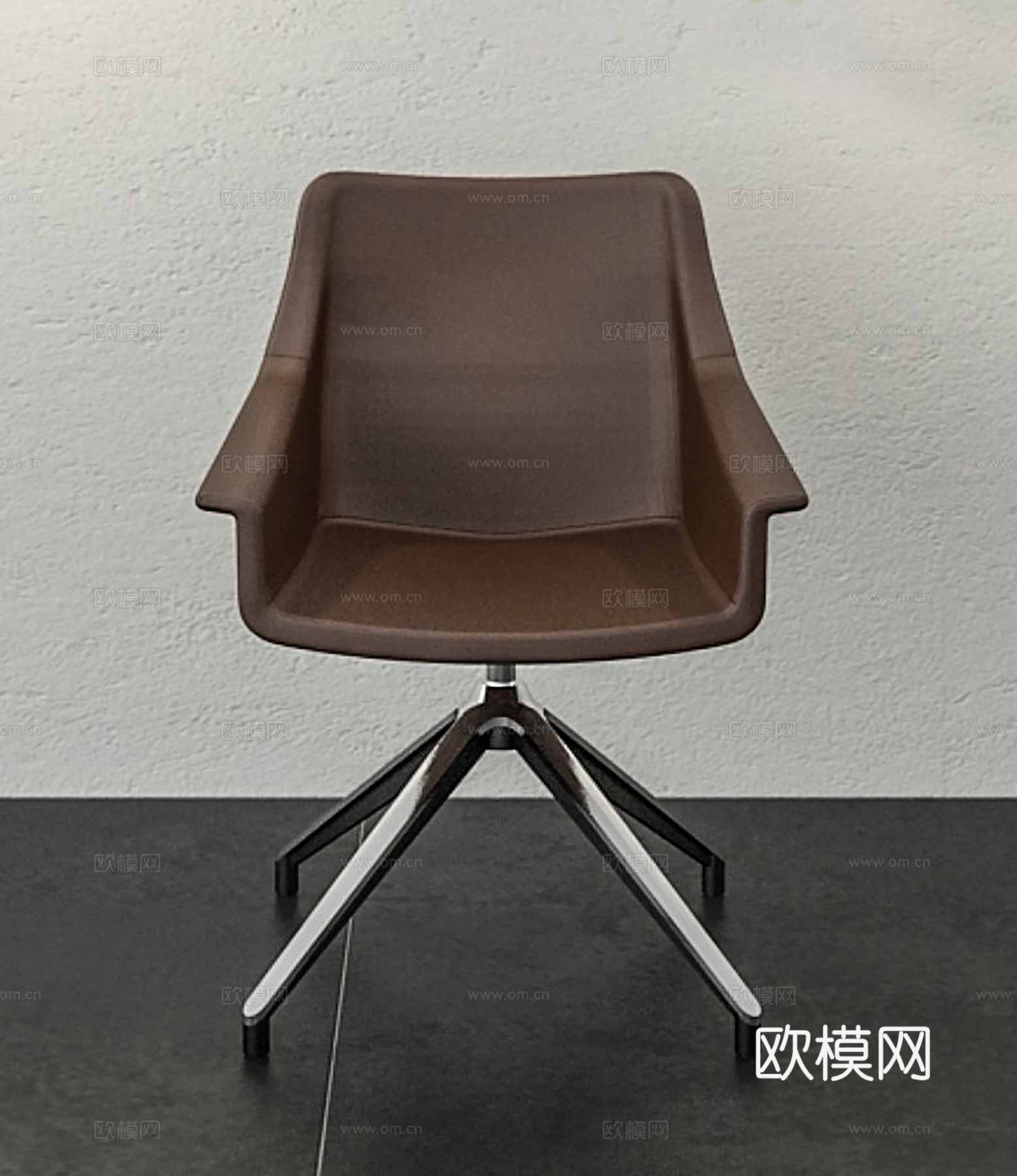 现代办公椅 培训椅 皮椅 餐椅3d模型