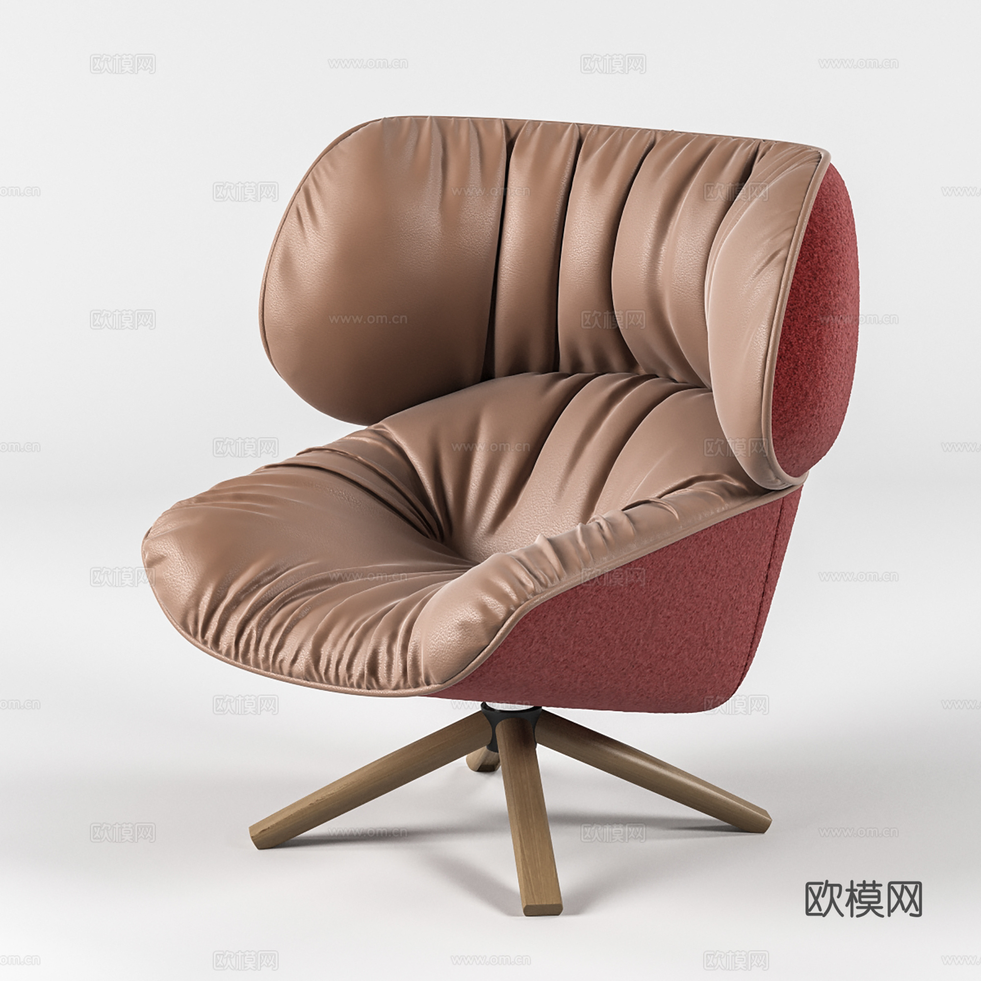现代休闲椅 皮椅 餐椅 单椅3d模型