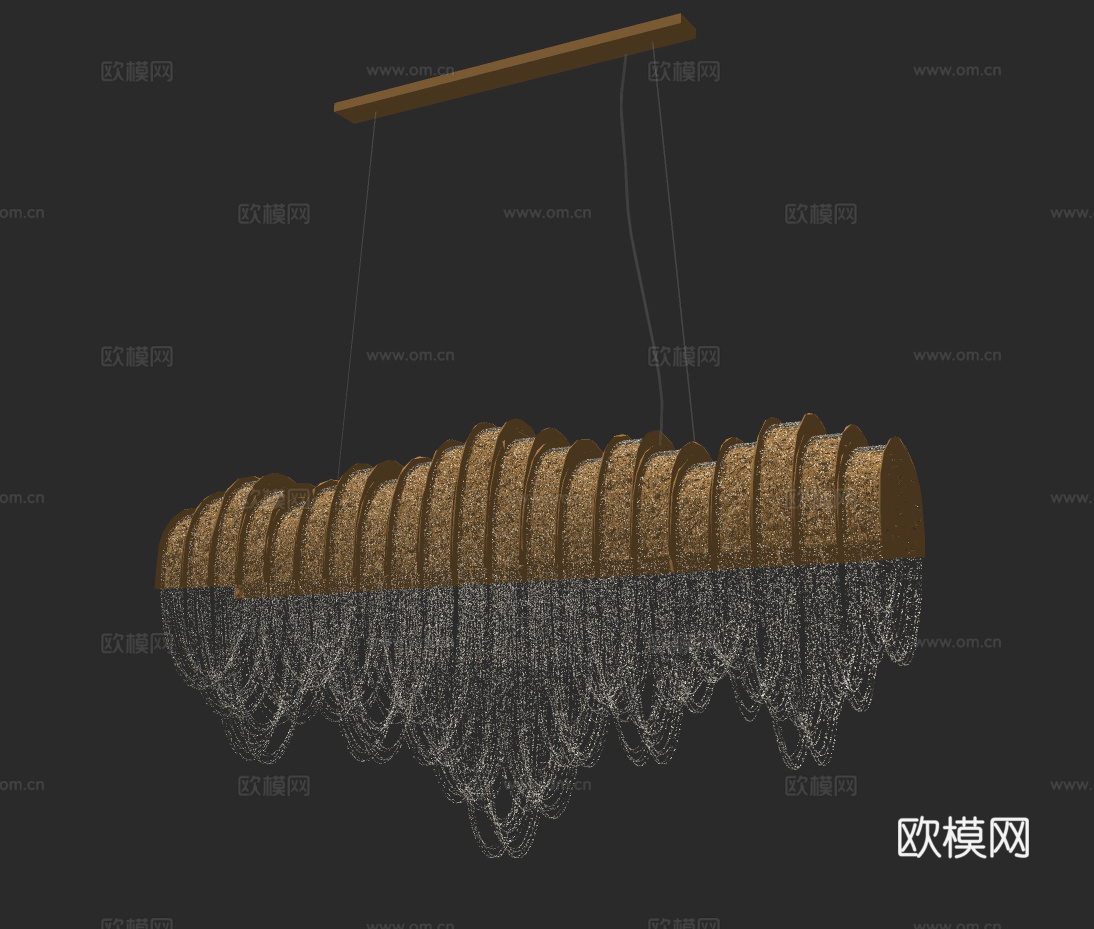 现代水晶吊灯su模型