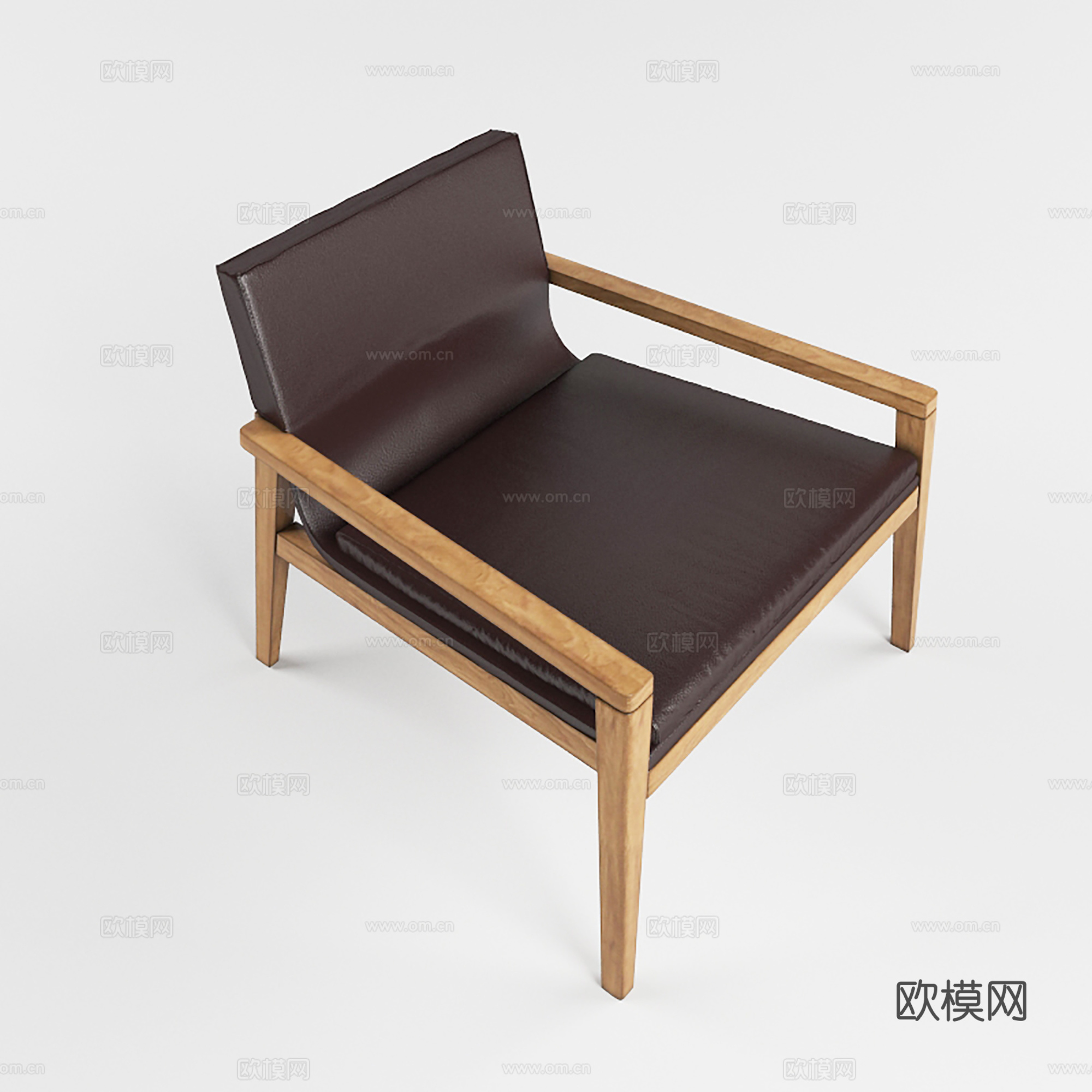 现代休闲椅 皮椅 餐椅 单椅3d模型