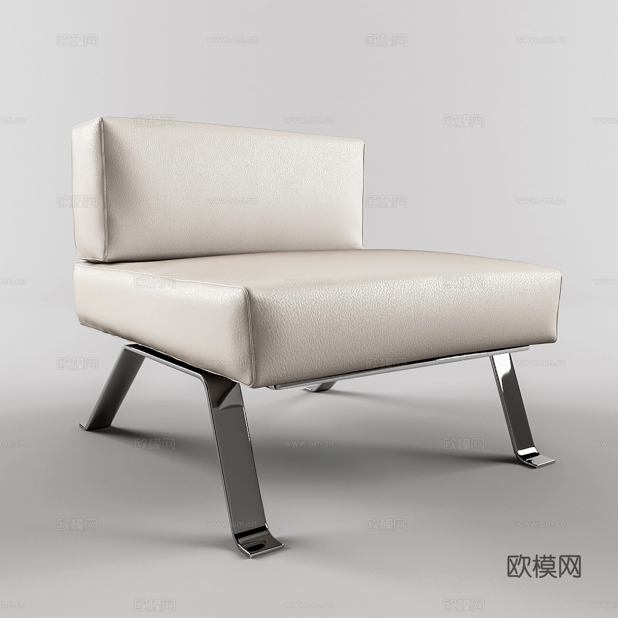 现代休闲椅 皮椅 餐椅 单椅3d模型