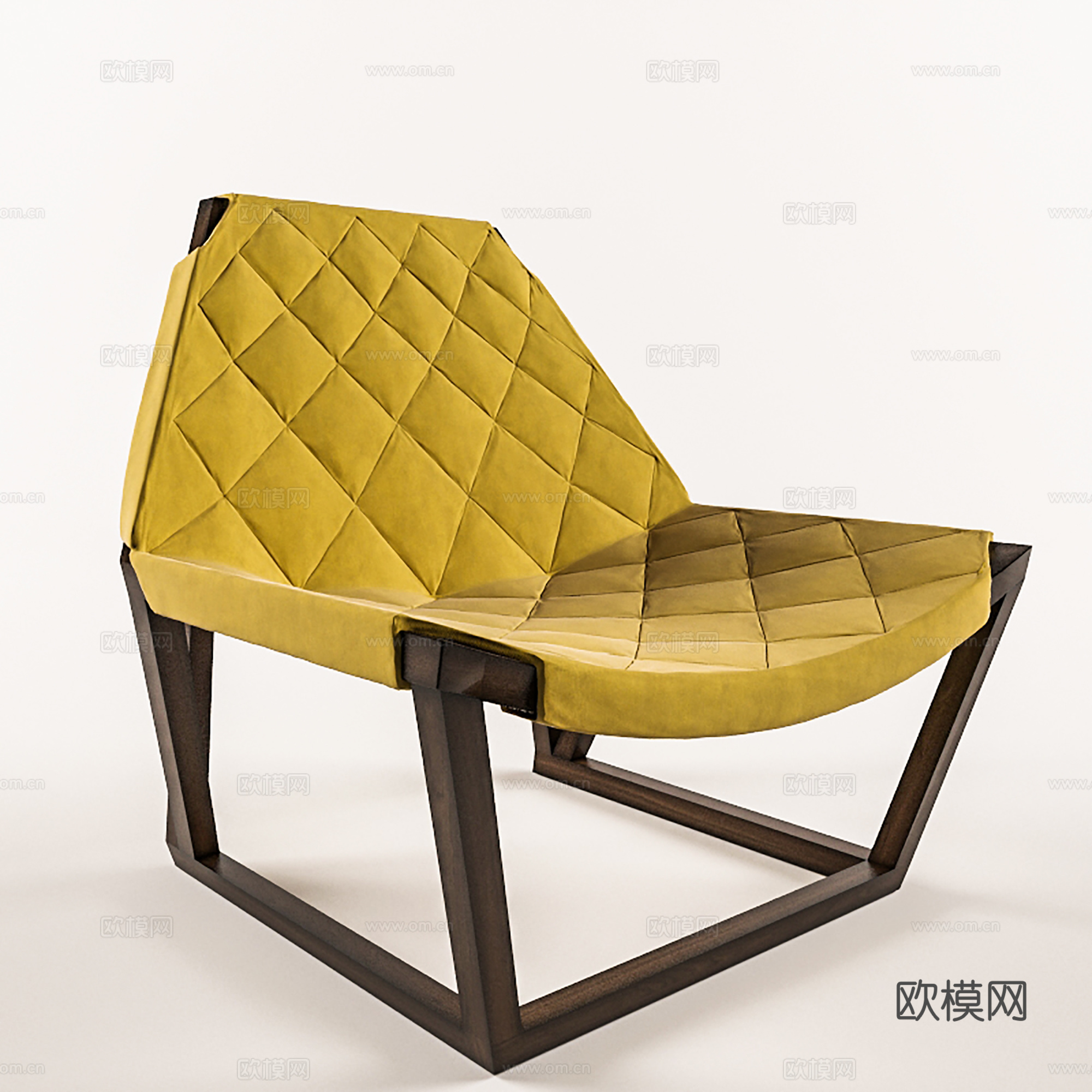 现代休闲椅 布椅 书椅 单椅3d模型