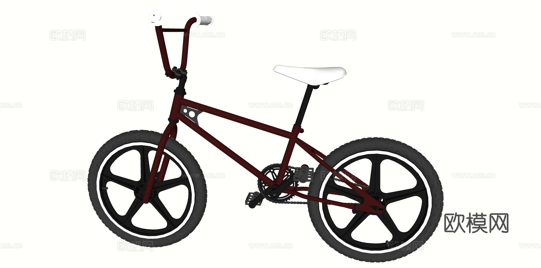 交通工具 自行车su模型下载