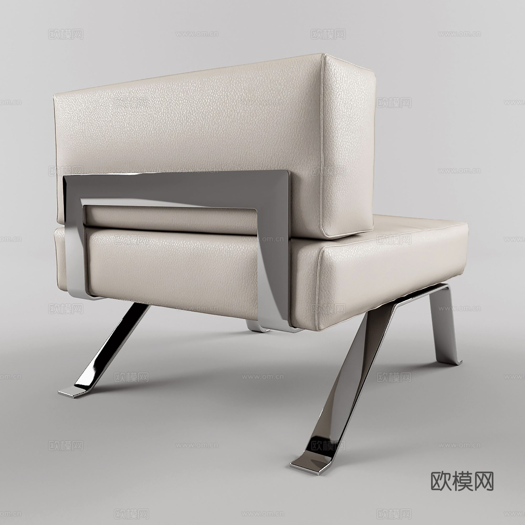 现代休闲椅 皮椅 餐椅 单椅3d模型