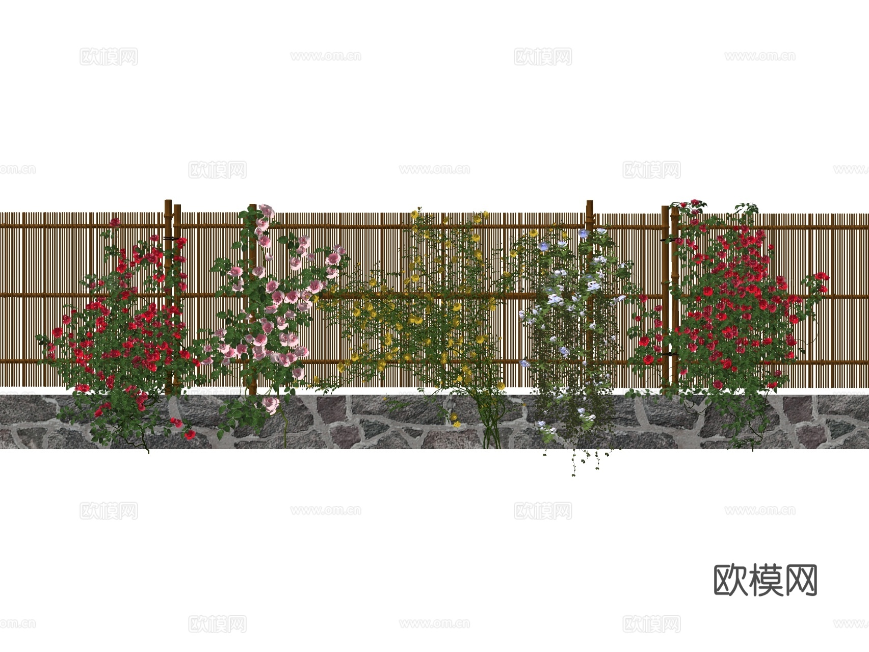月季花 玫瑰花 蔷薇 藤蔓 爬藤su模型下载