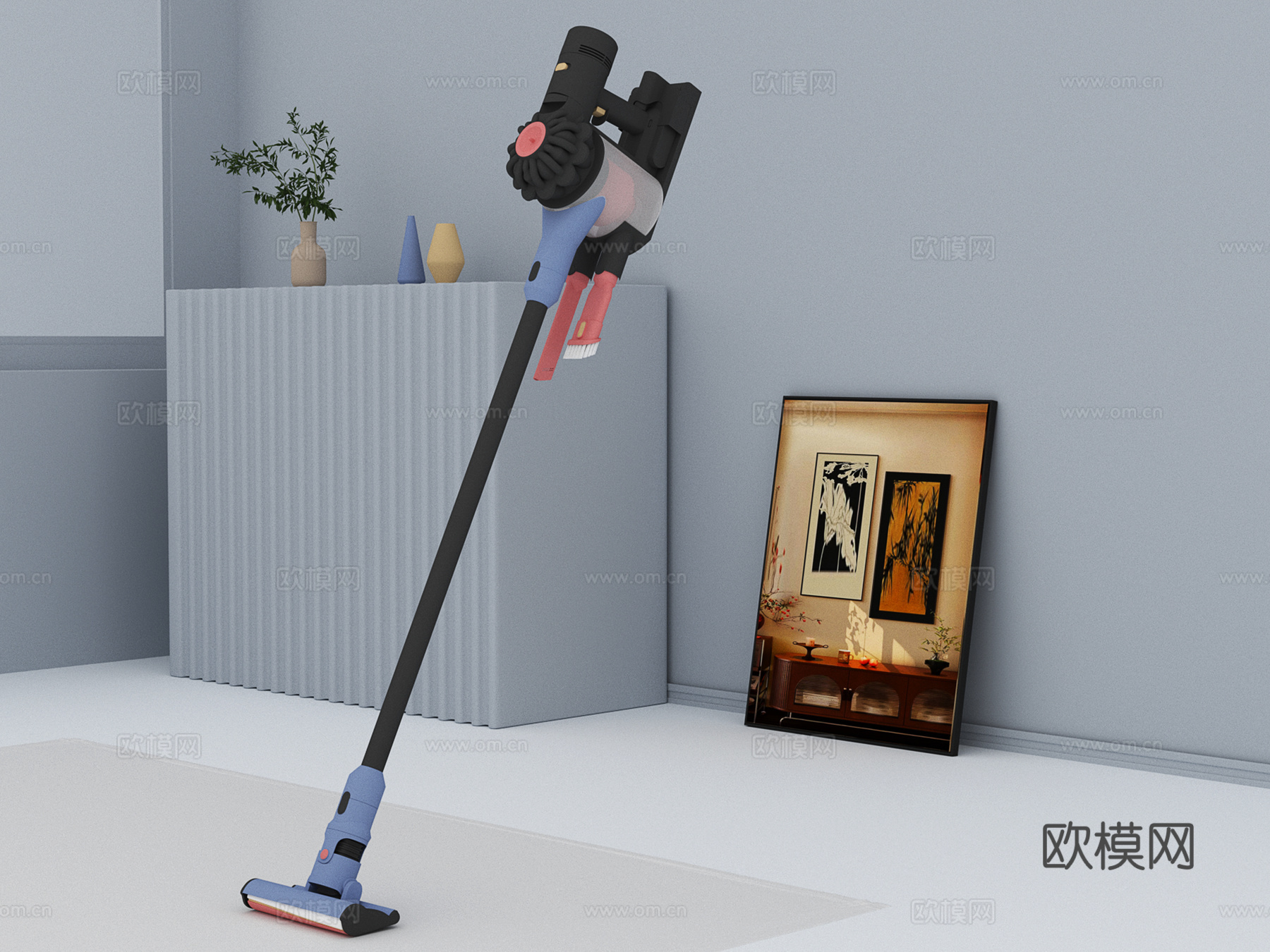 家电 吸尘器3d模型