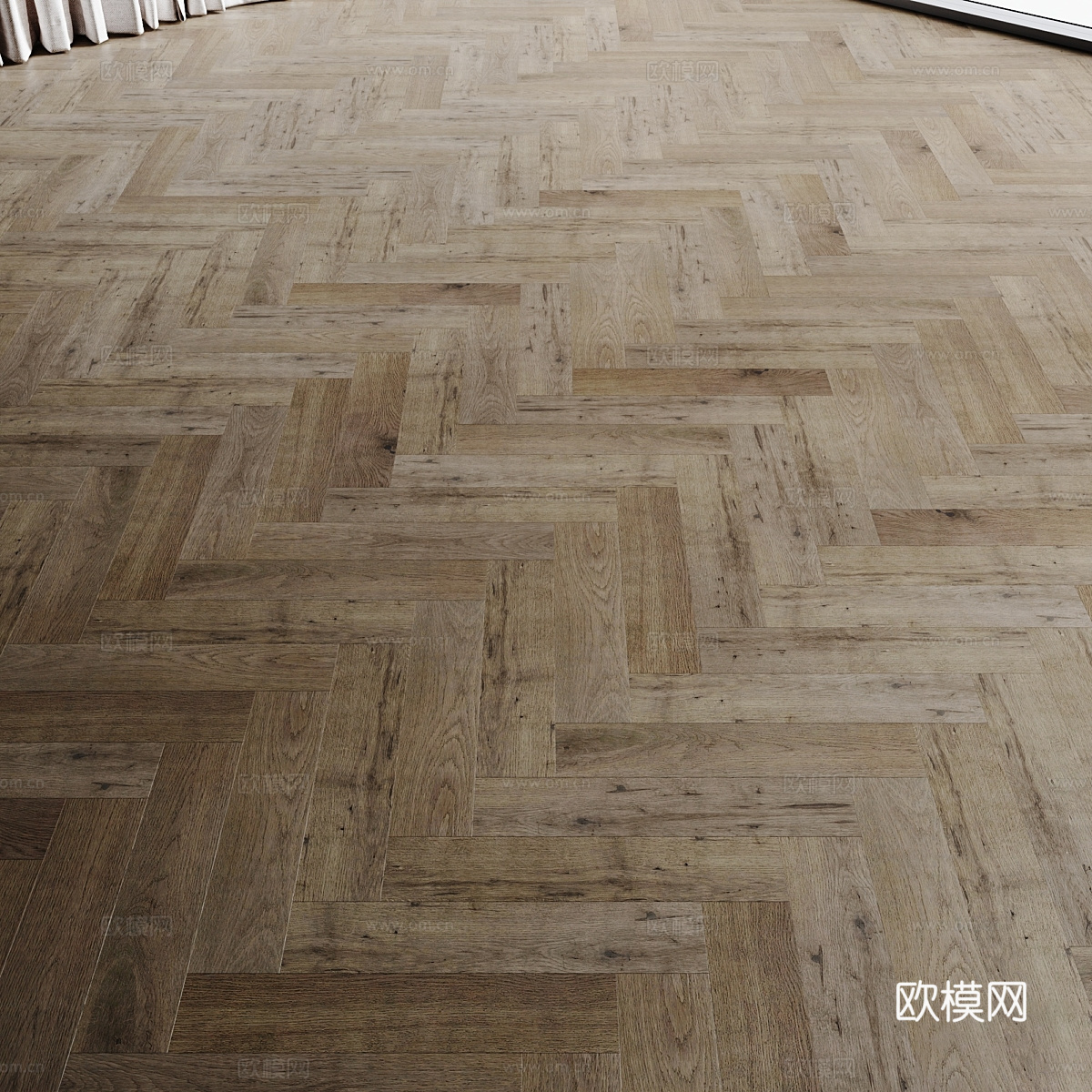 现代侘寂木地板材质3d模型