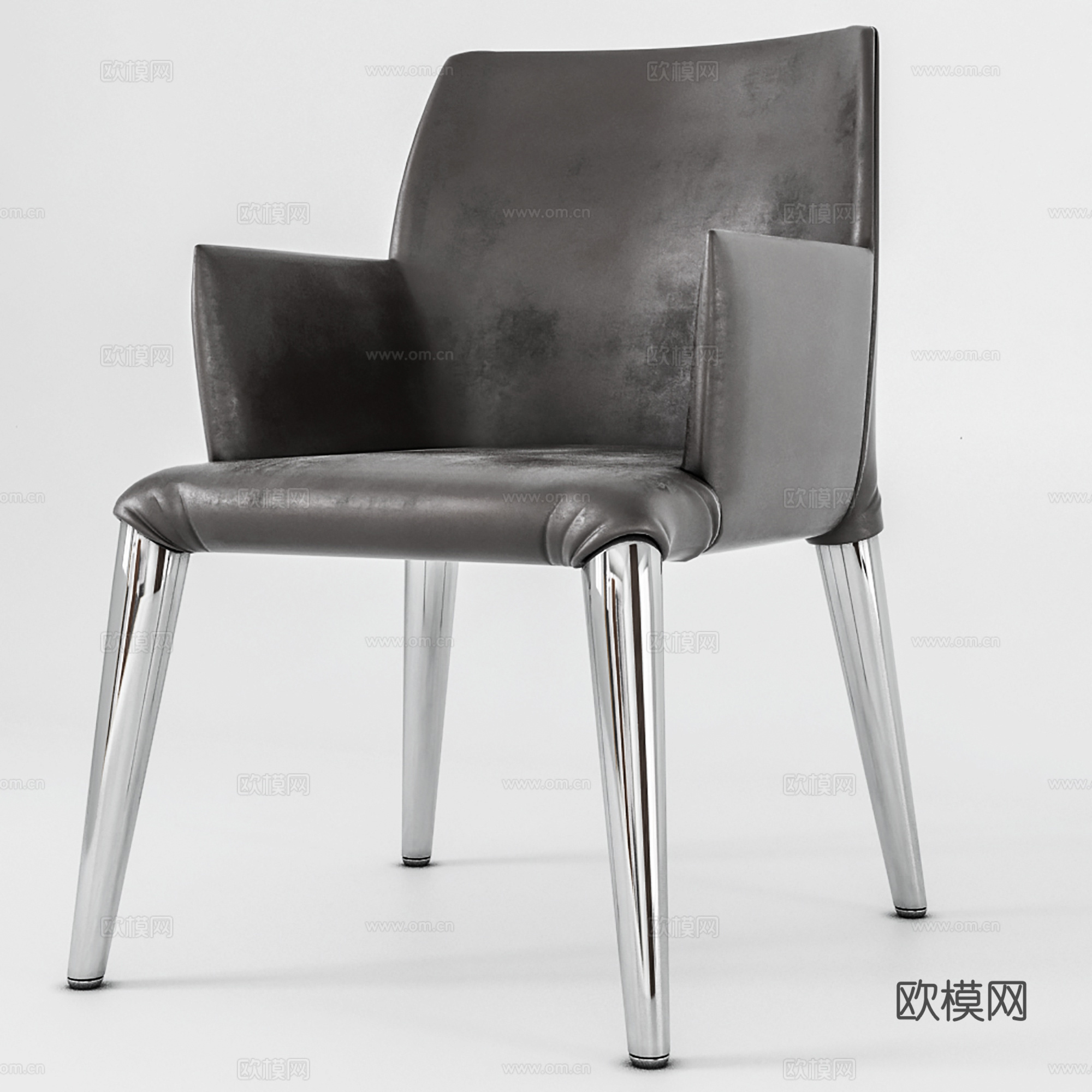 现代休闲椅 皮椅 餐椅 单椅3d模型