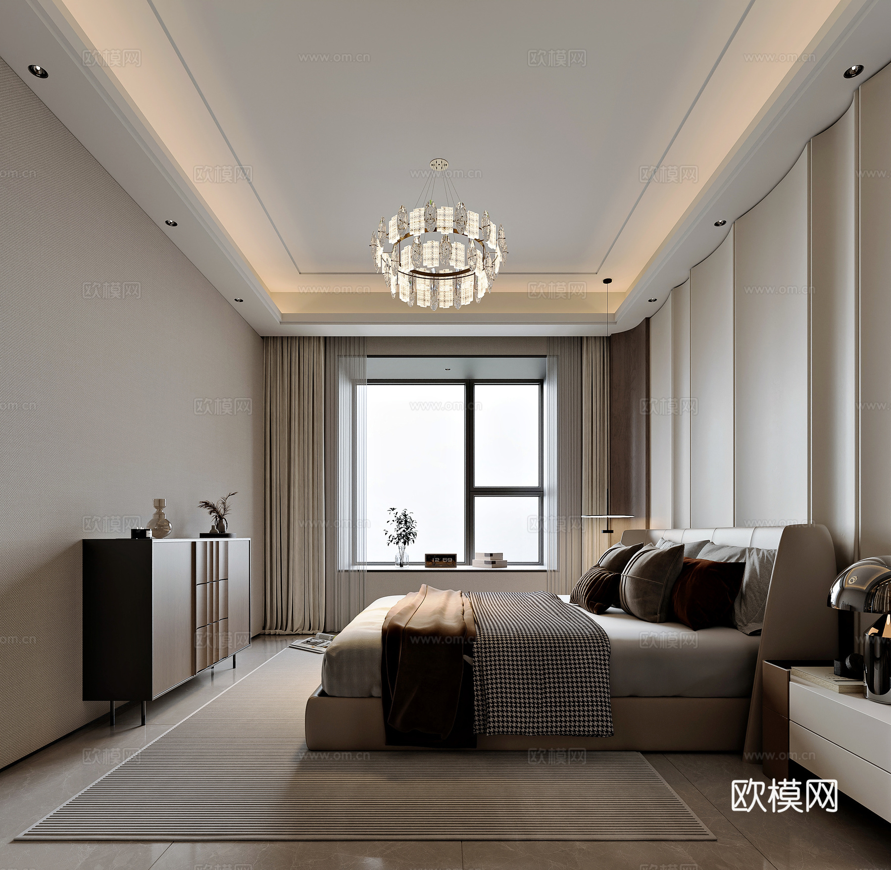 现代风格家居书房3d模型