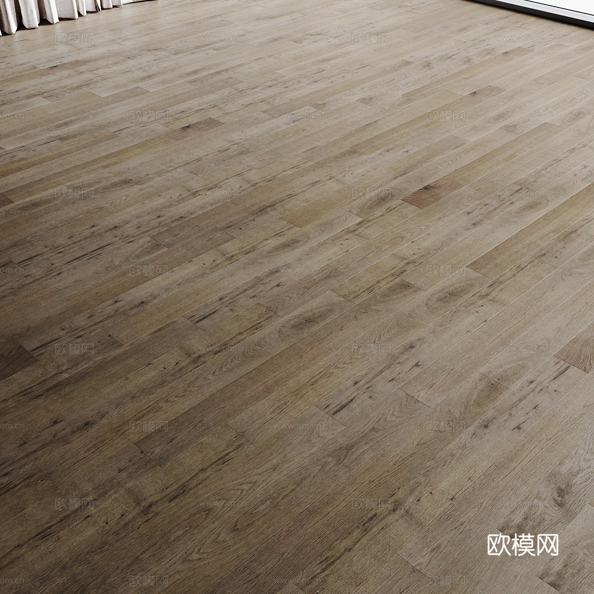 现代侘寂木地板材质3d模型
