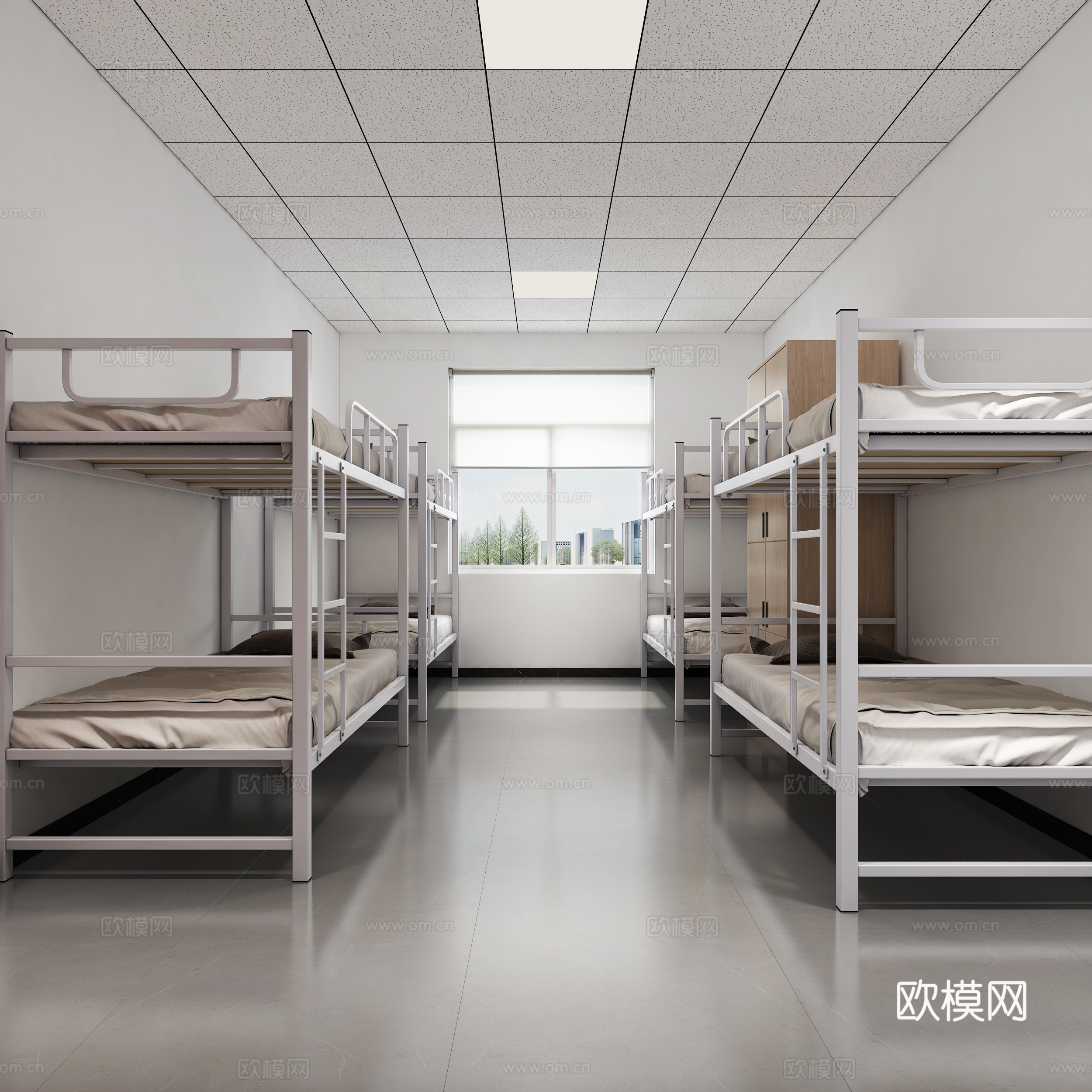 学校宿舍 宿舍 工地宿舍3d模型