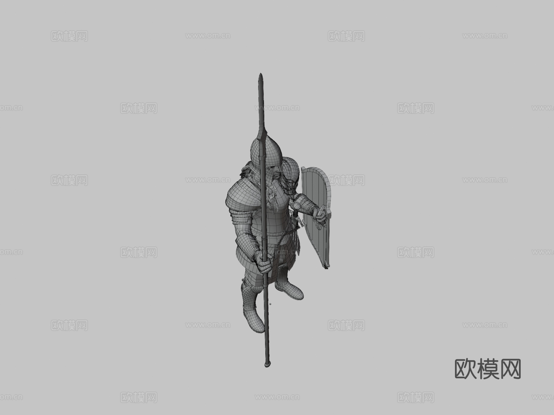 刚铎士兵古代su模型下载