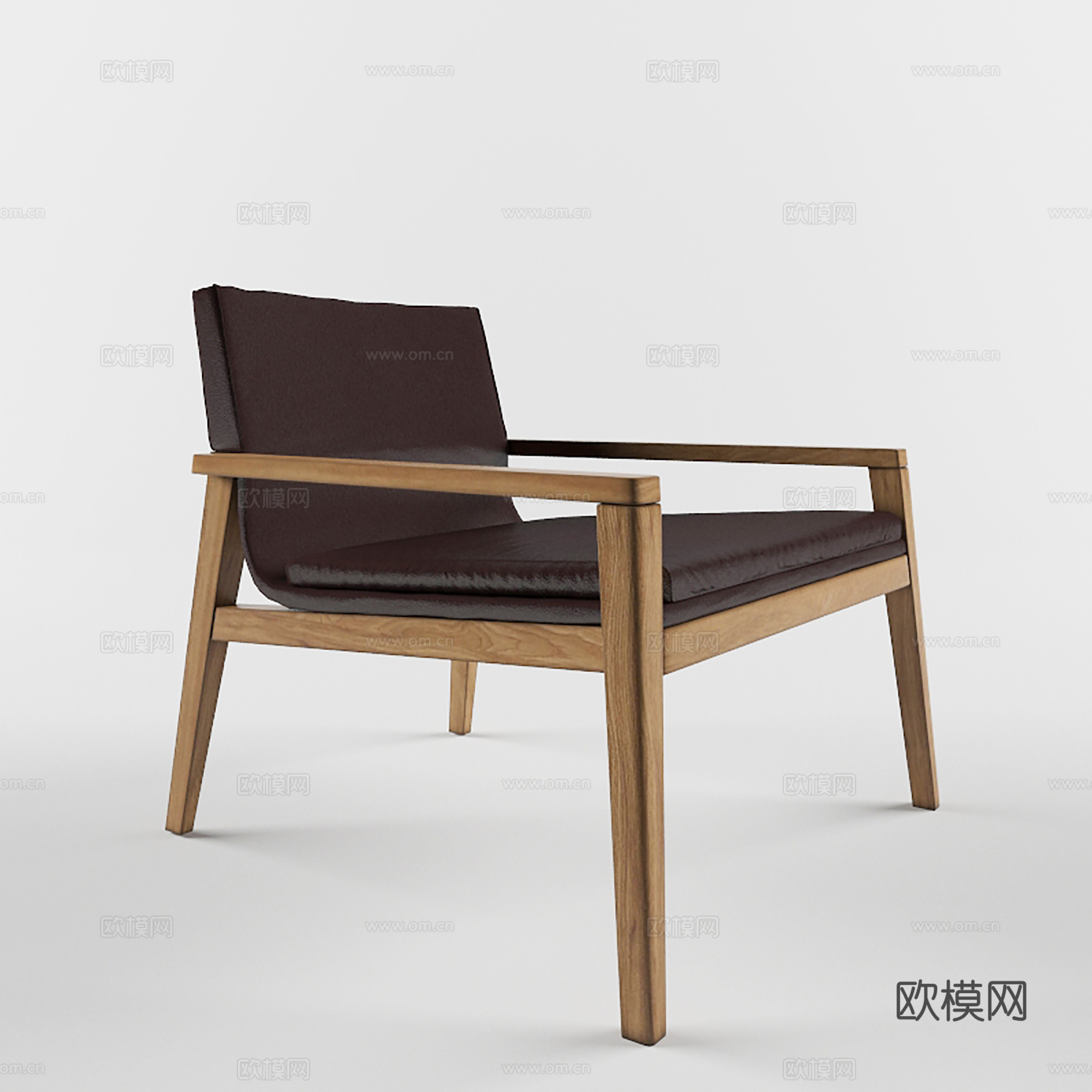 现代休闲椅 皮椅 餐椅 单椅3d模型