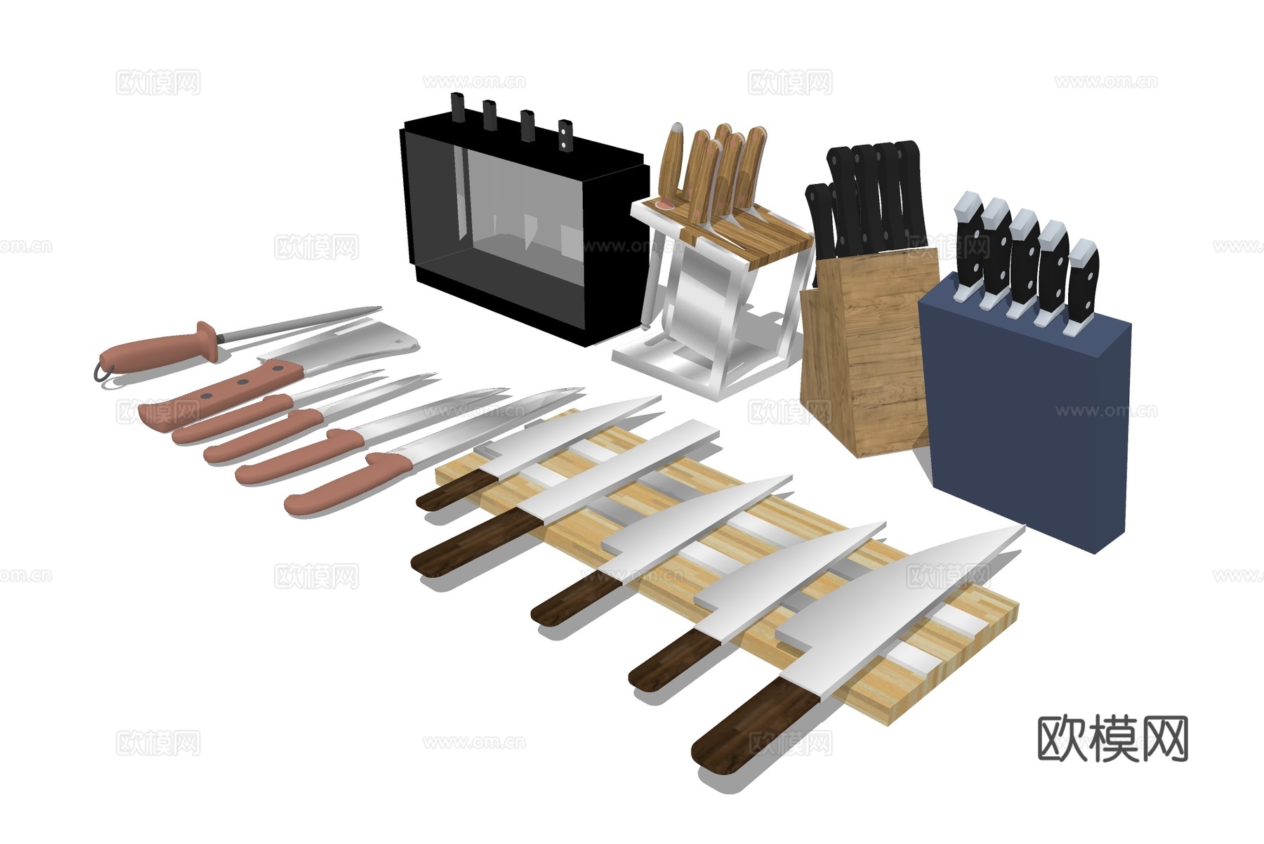 刀具菜刀 厨房器具 刀具su模型下载