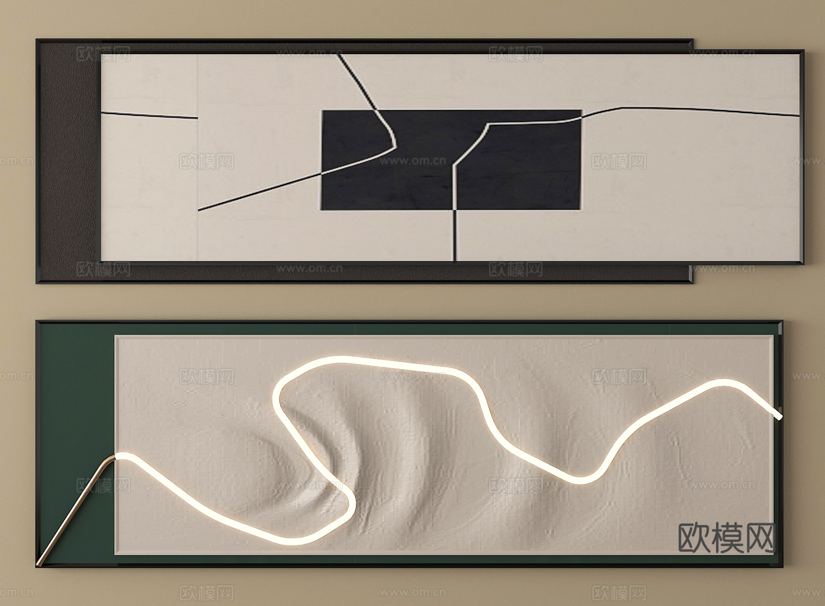 装饰画 艺术画 墙饰3d模型