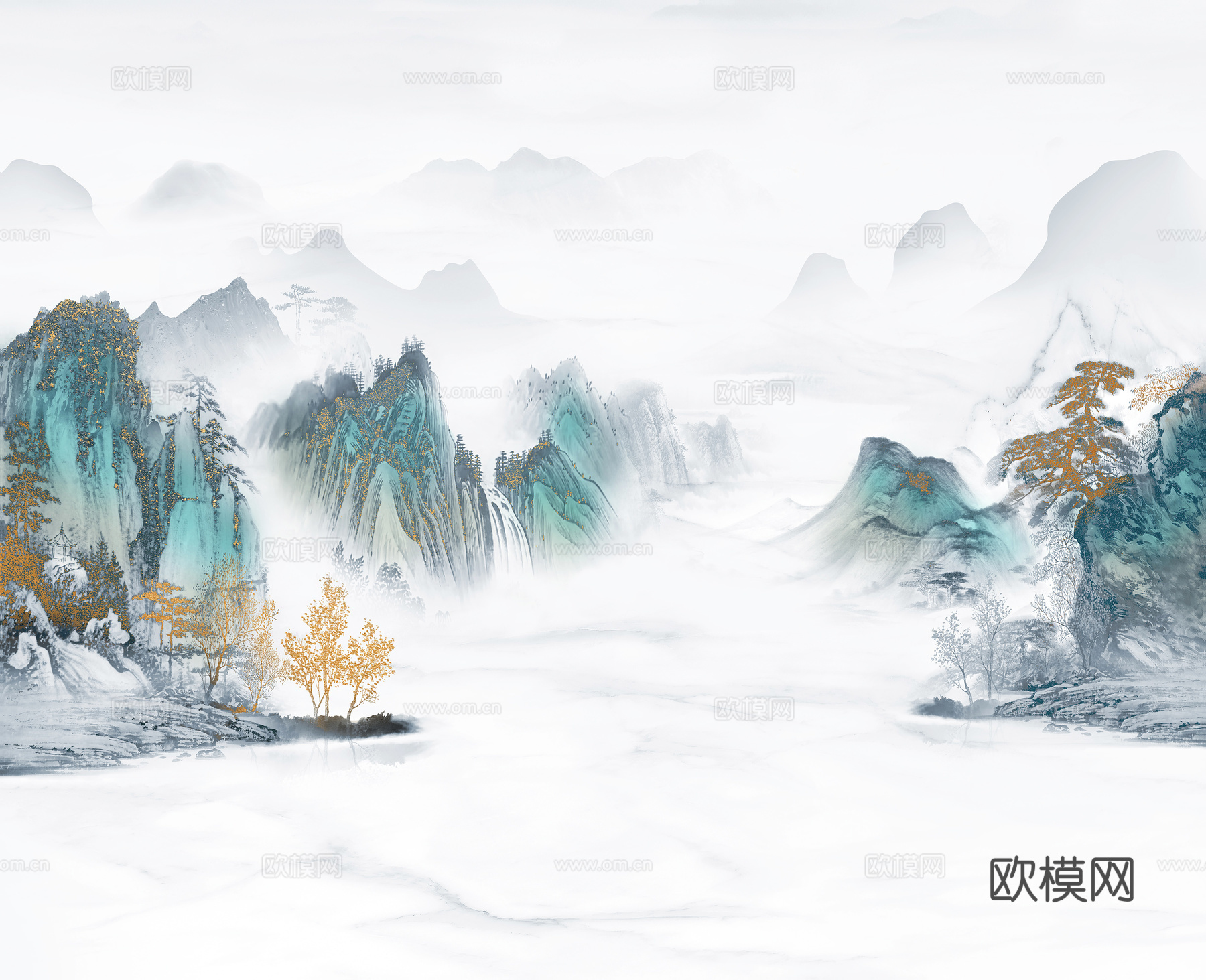 新中式中式壁纸  壁布 墙布