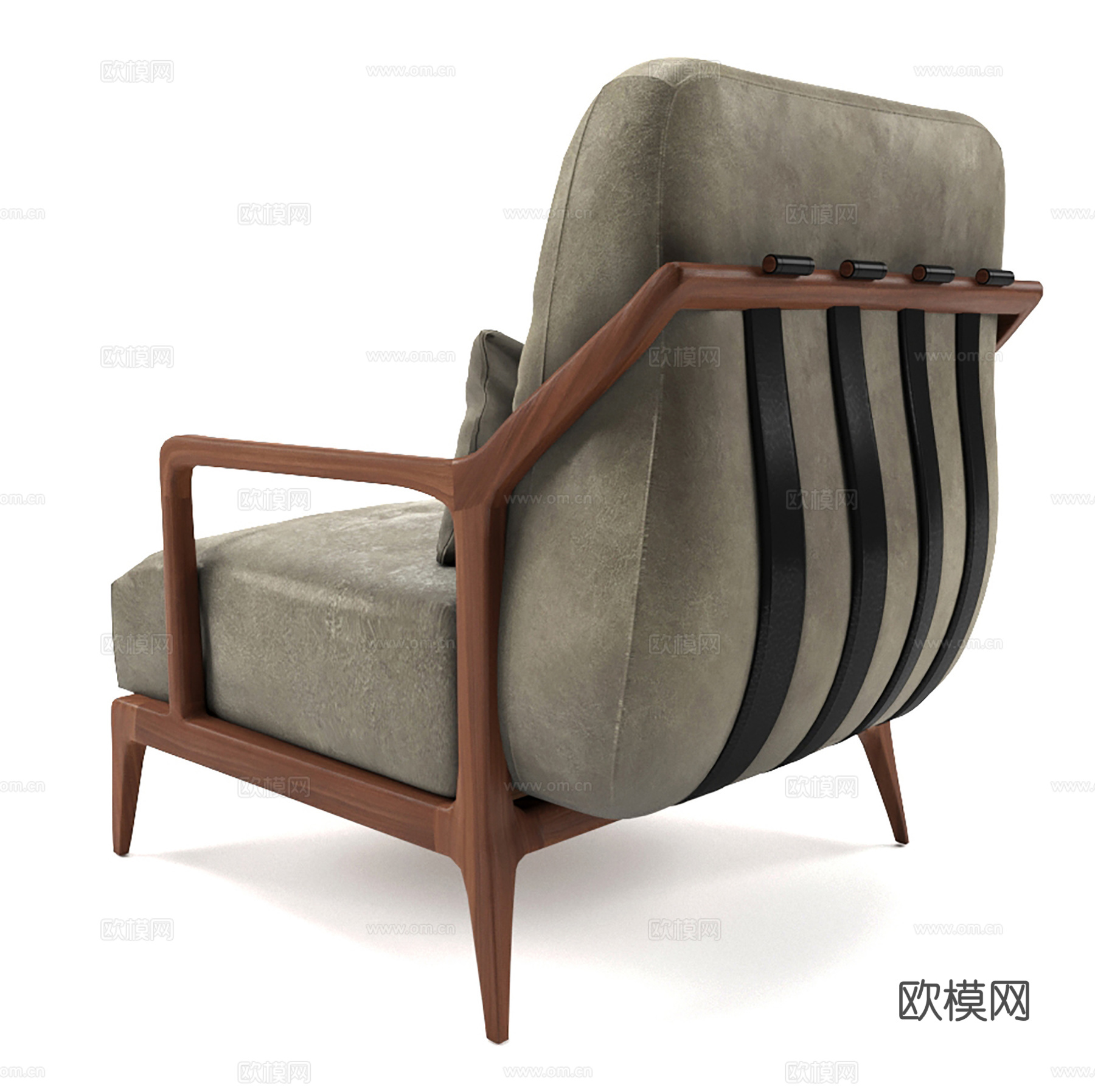 现代休闲椅 布椅 书椅 单椅3d模型