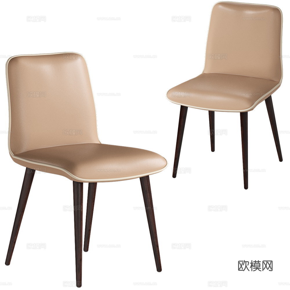 现代椅子 餐椅3d模型