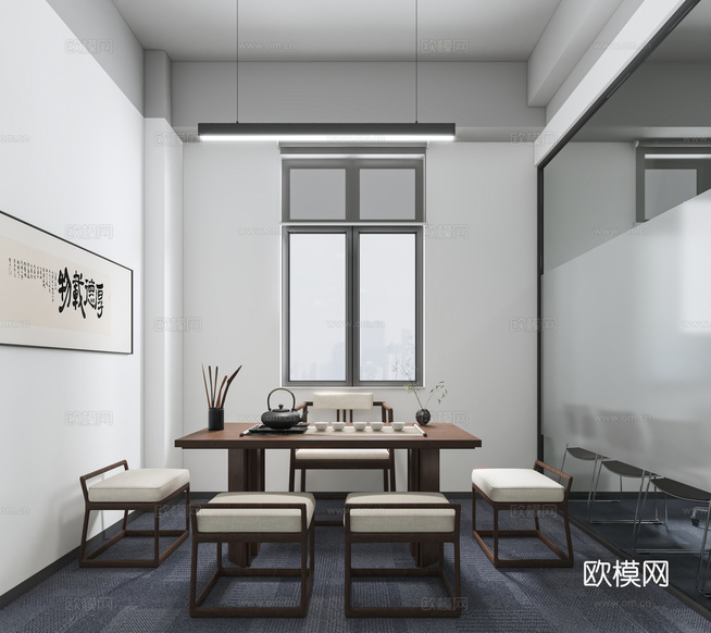 現(xiàn)代茶室3d模型下載