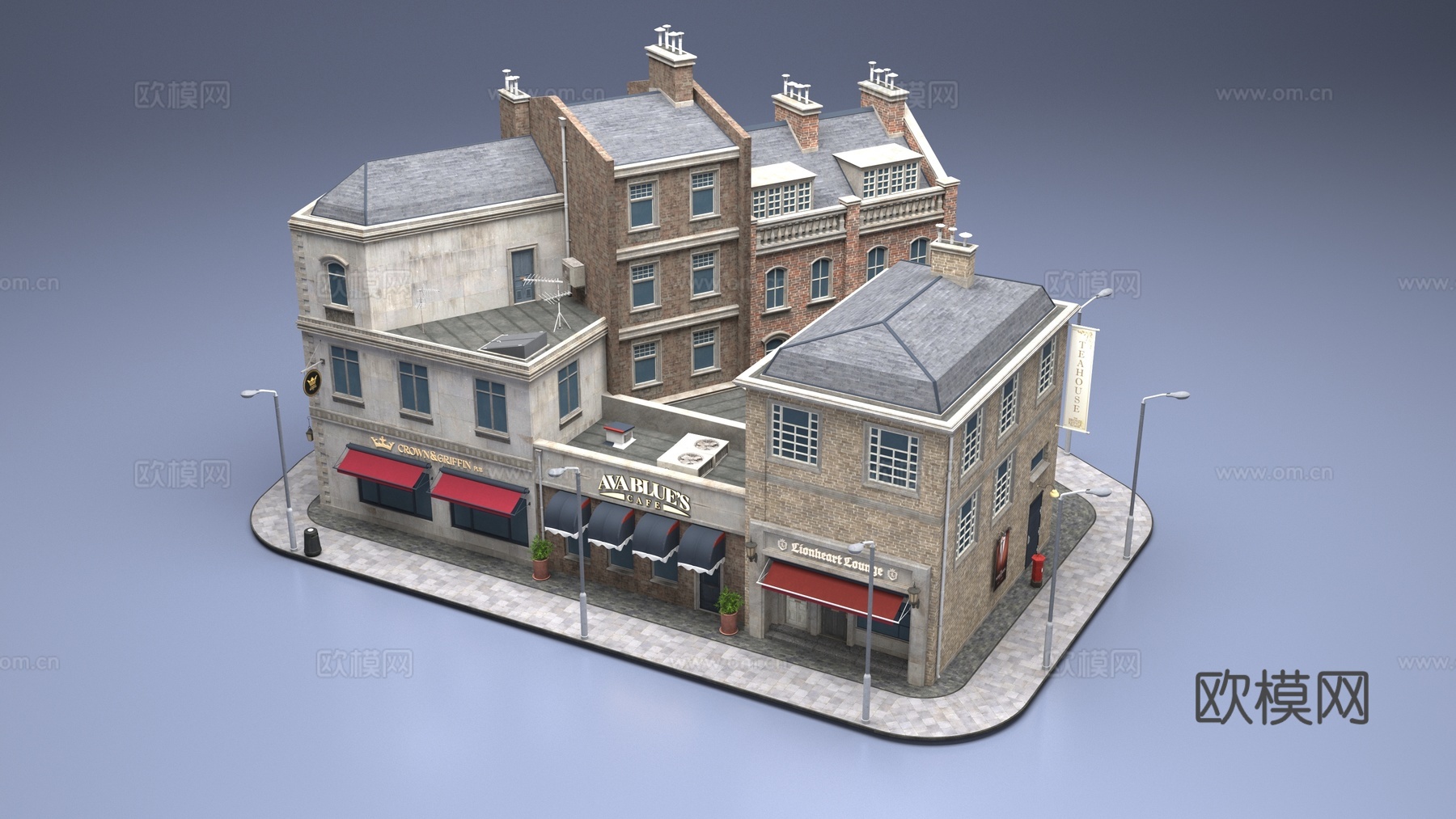 茶餐厅咖啡店3d模型