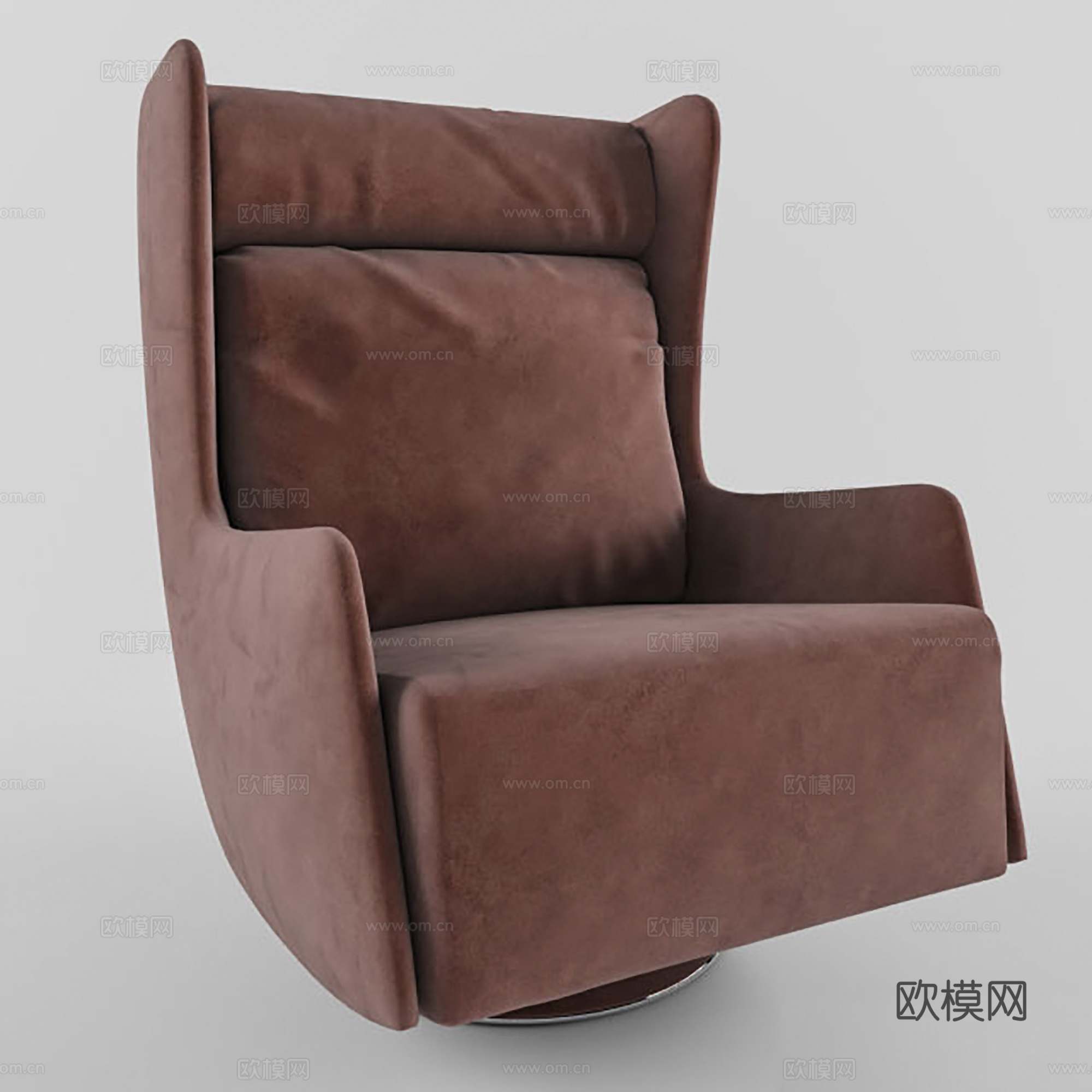 现代单人沙发 布艺沙发 休闲沙发3d模型
