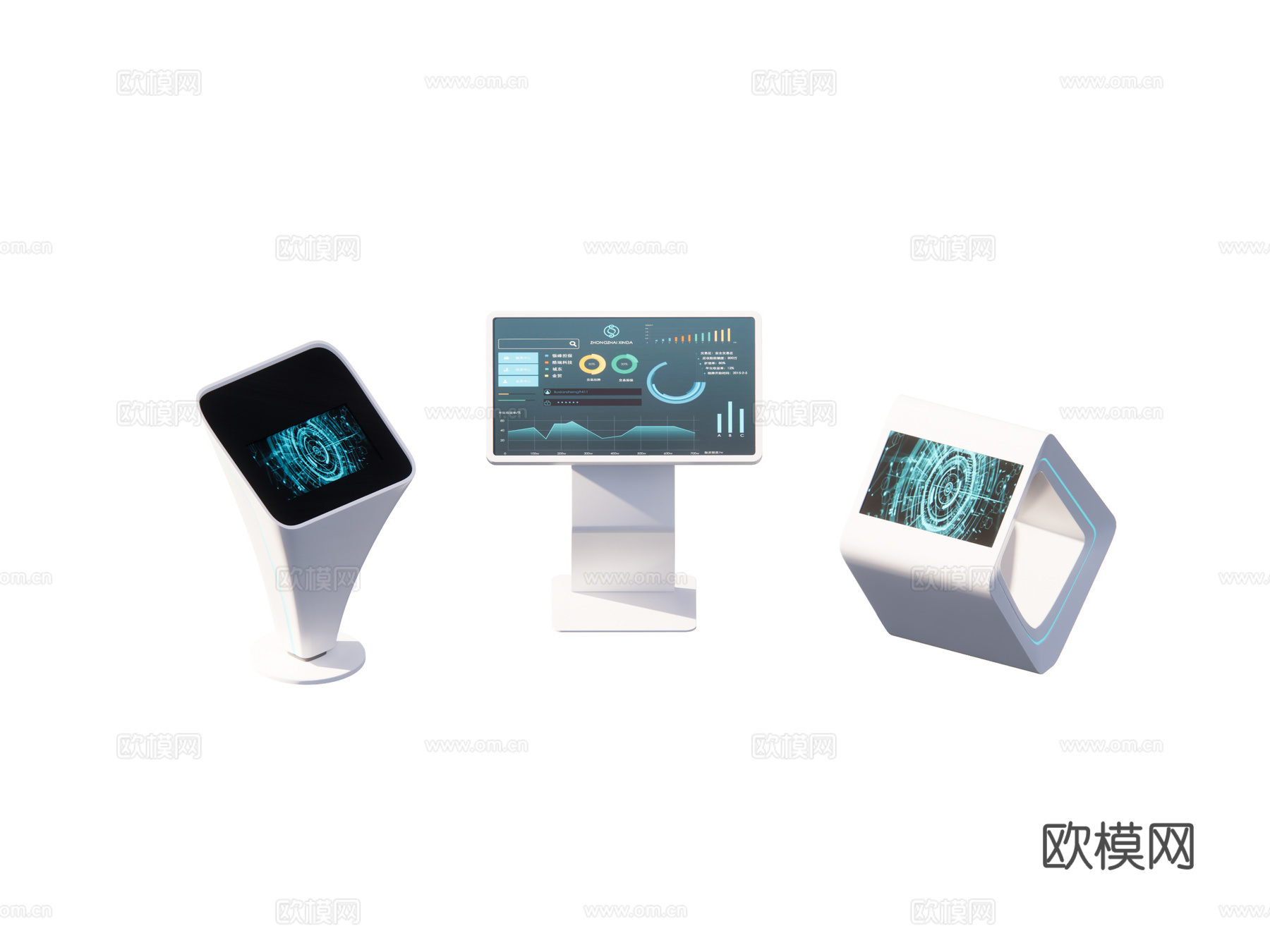 触控机 一体机 智慧屏 智能显示屏su模型下载