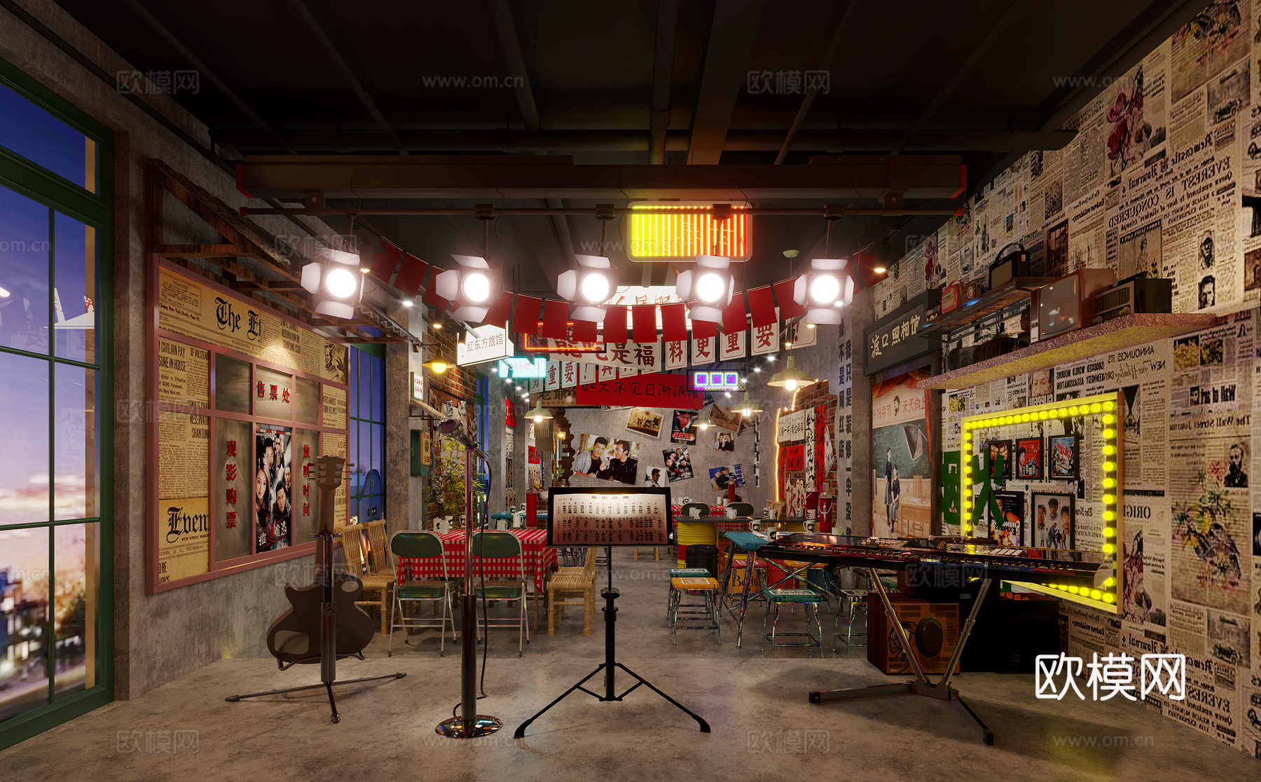 市井风火锅店3d模型