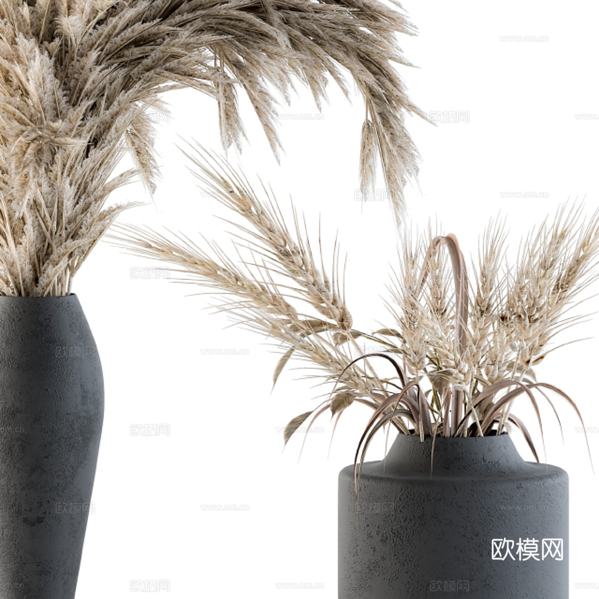 新中式侘寂花瓶花艺3d模型