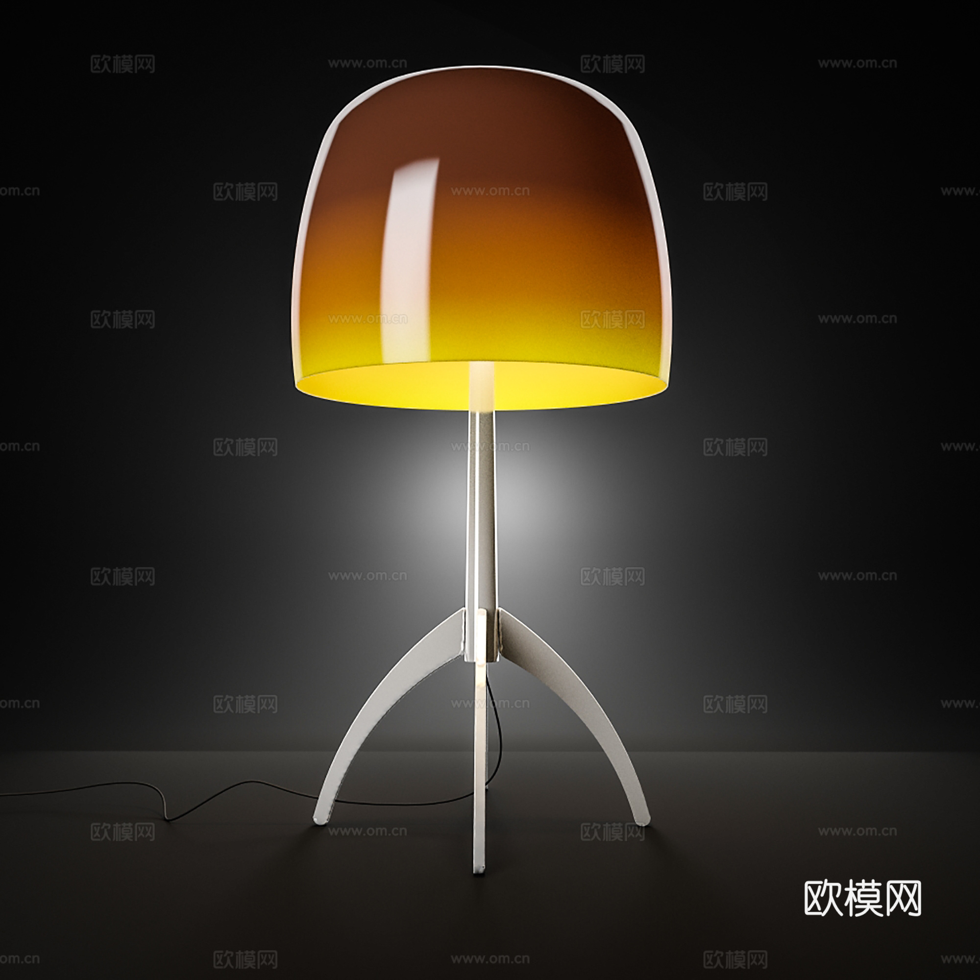 现代台灯 床头灯 客厅卧室台灯3d模型