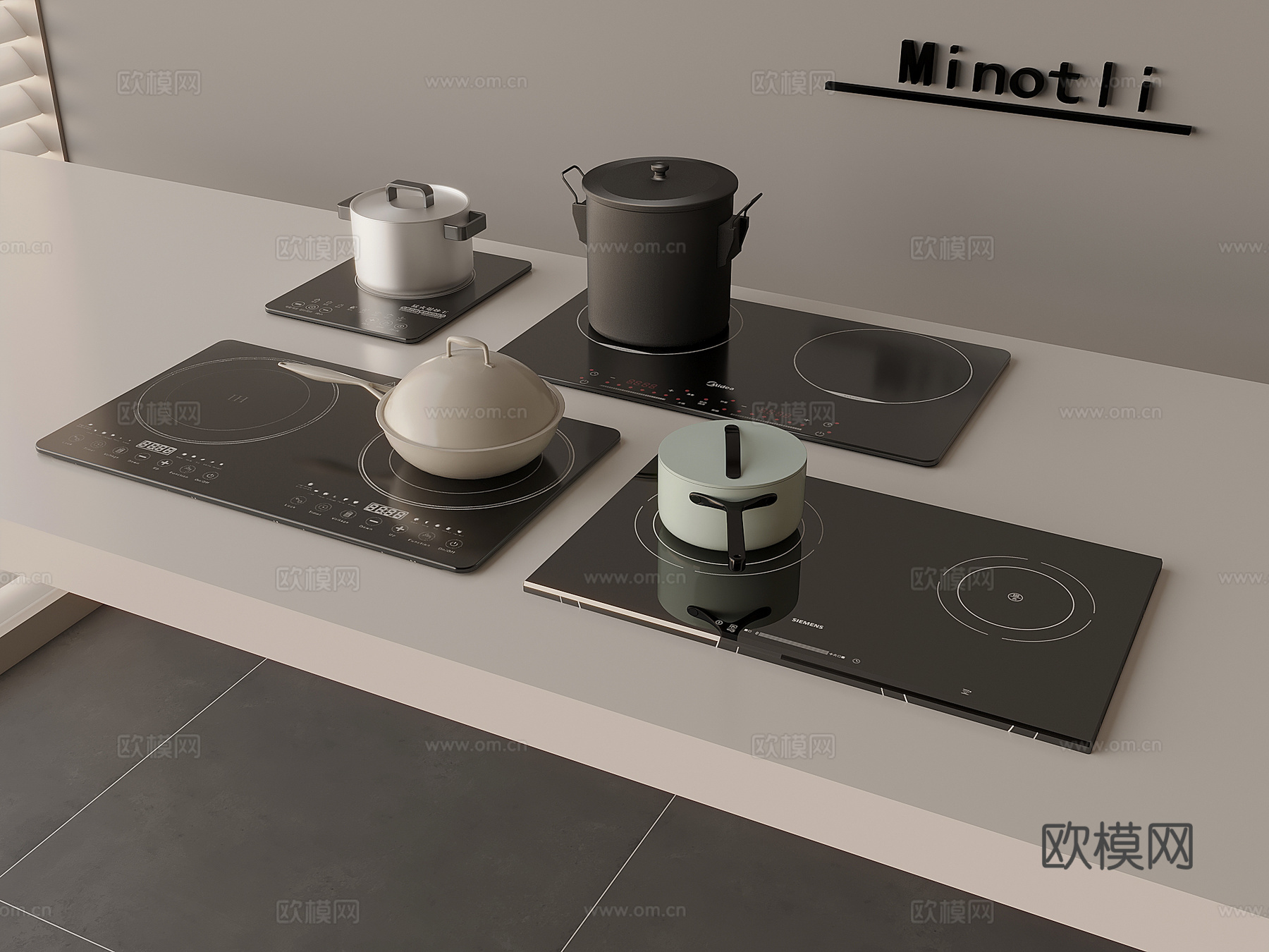电磁炉 厨具锅具3d模型