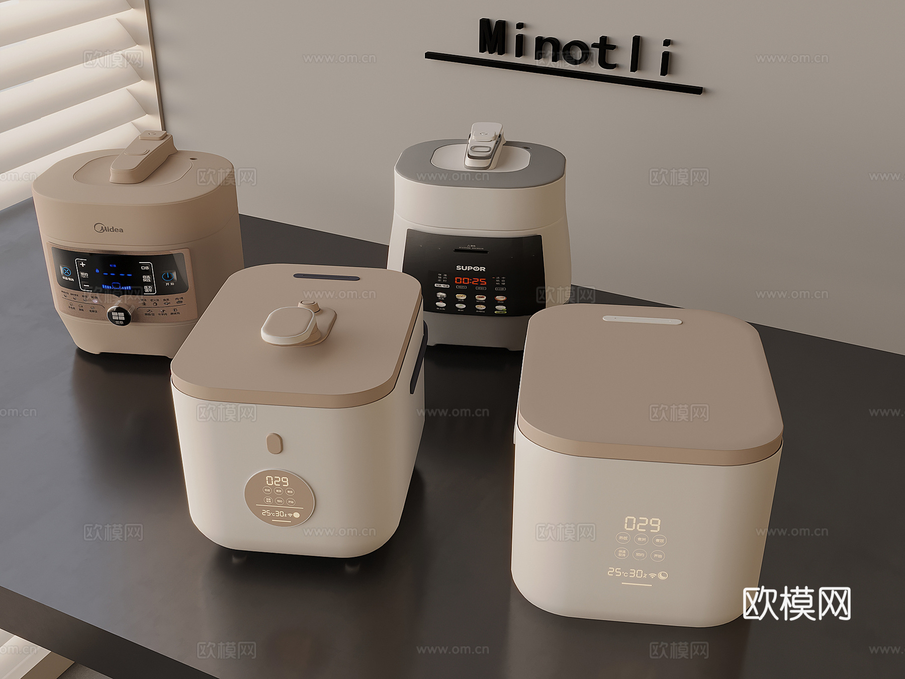 电饭锅电饭煲 煮饭锅 电压力锅3d模型