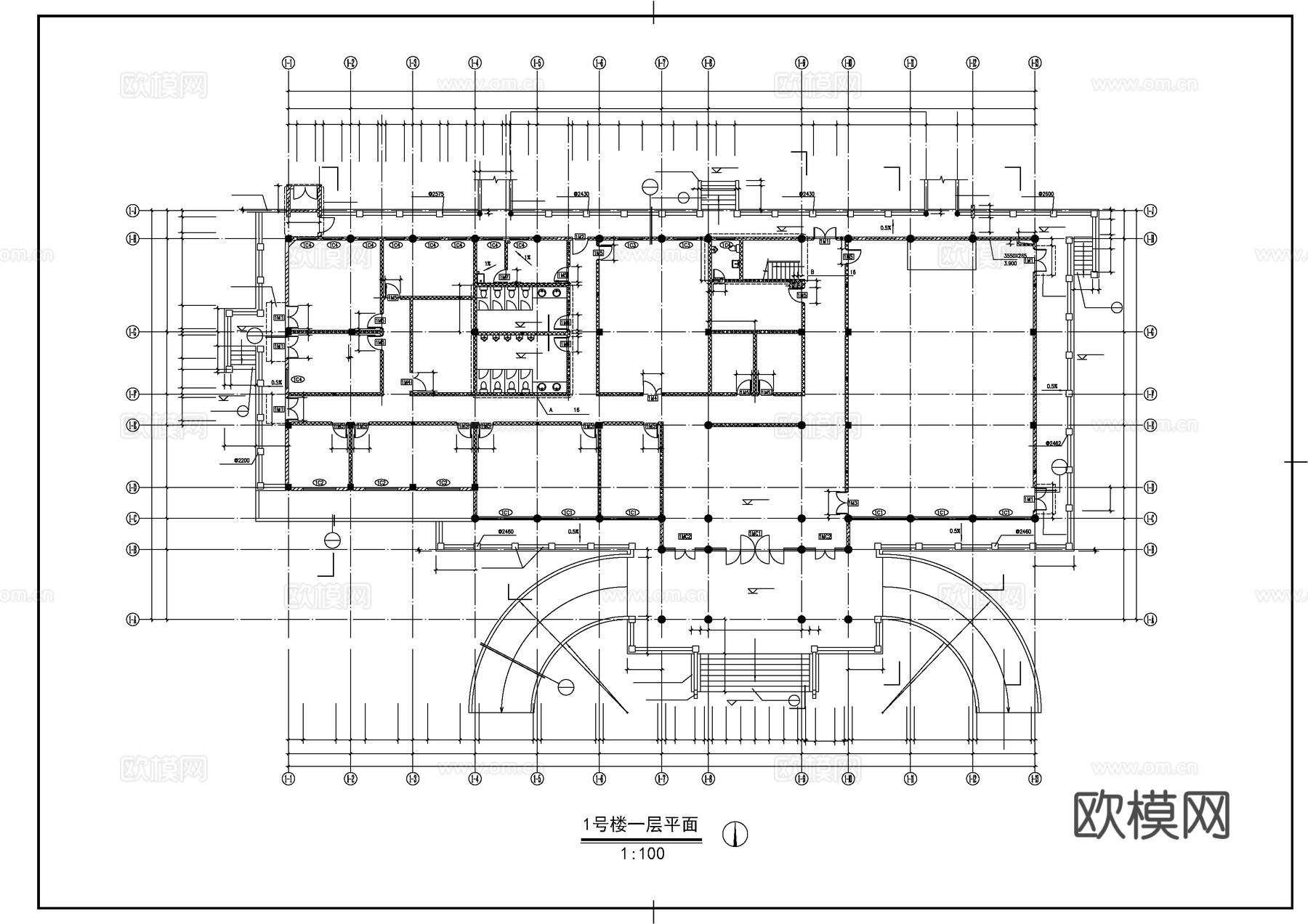 古建筑建筑CAD施工图cad施工图