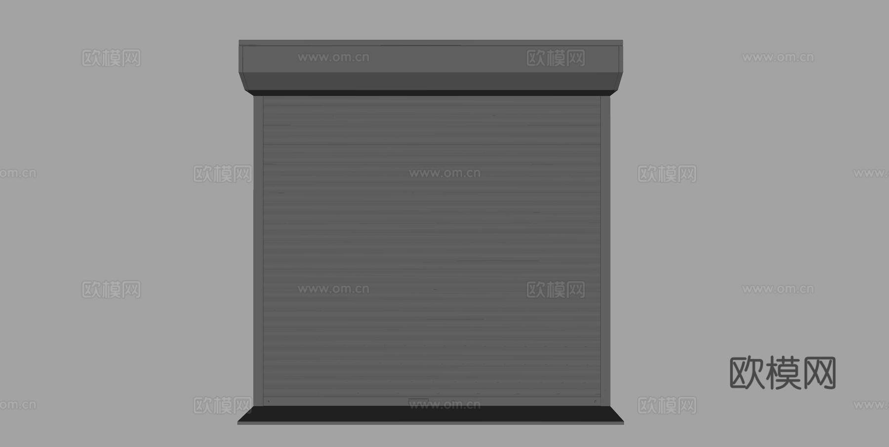 卷帘门 车库门 商铺门su模型下载