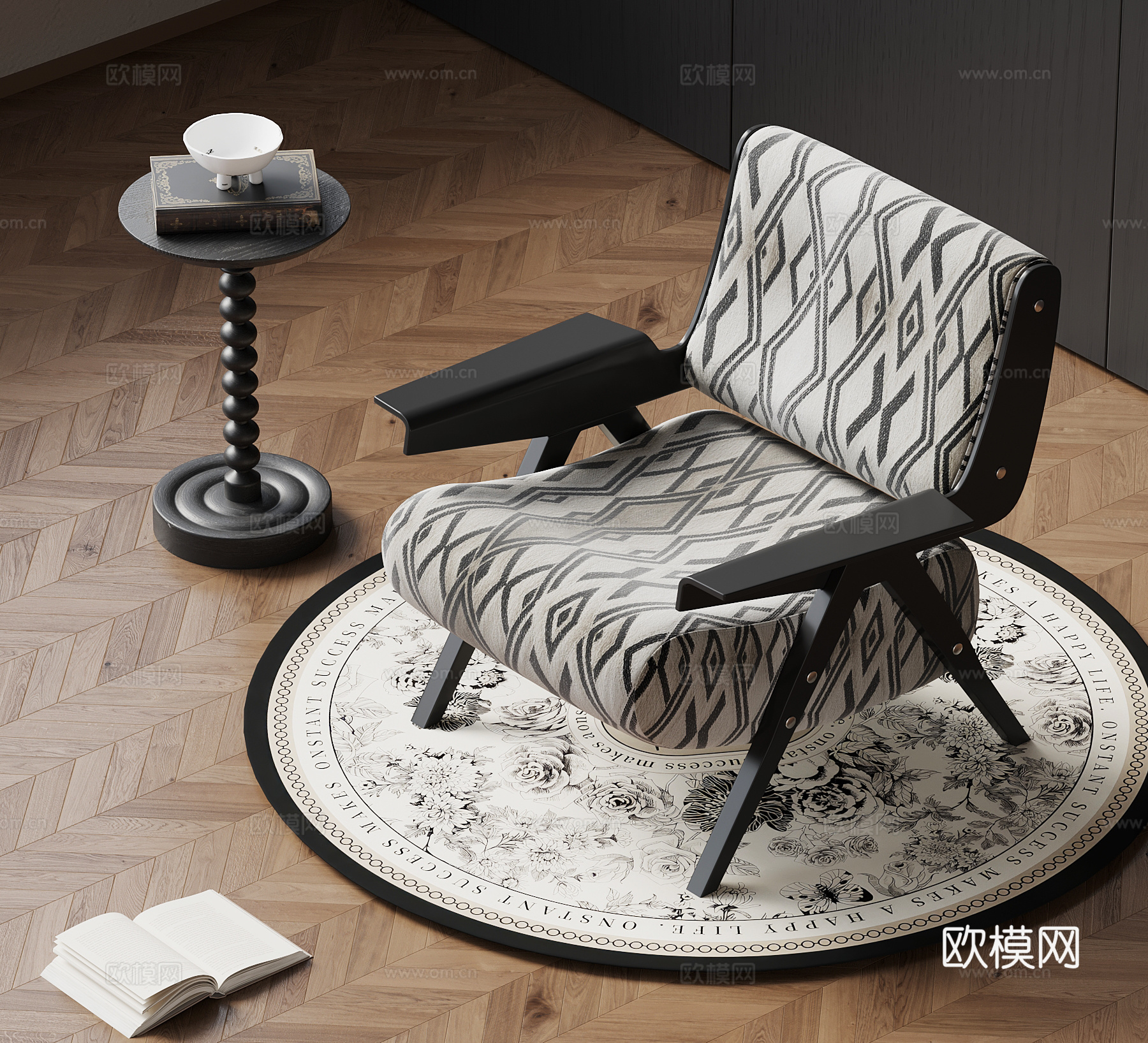 休闲椅 法式休闲椅3d模型