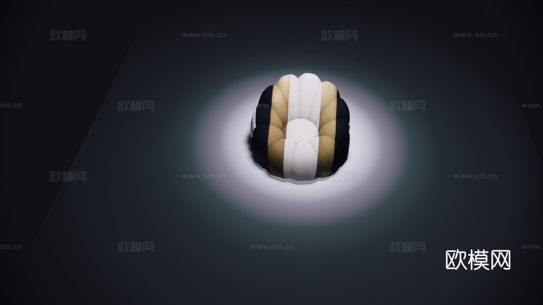 现代懒人沙发su下载模型
