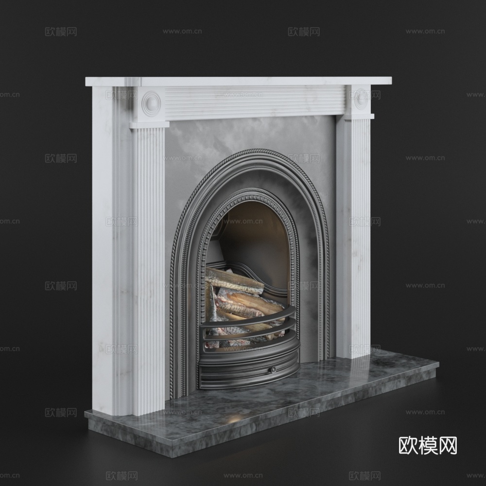 现代壁炉 壁炉3d模型