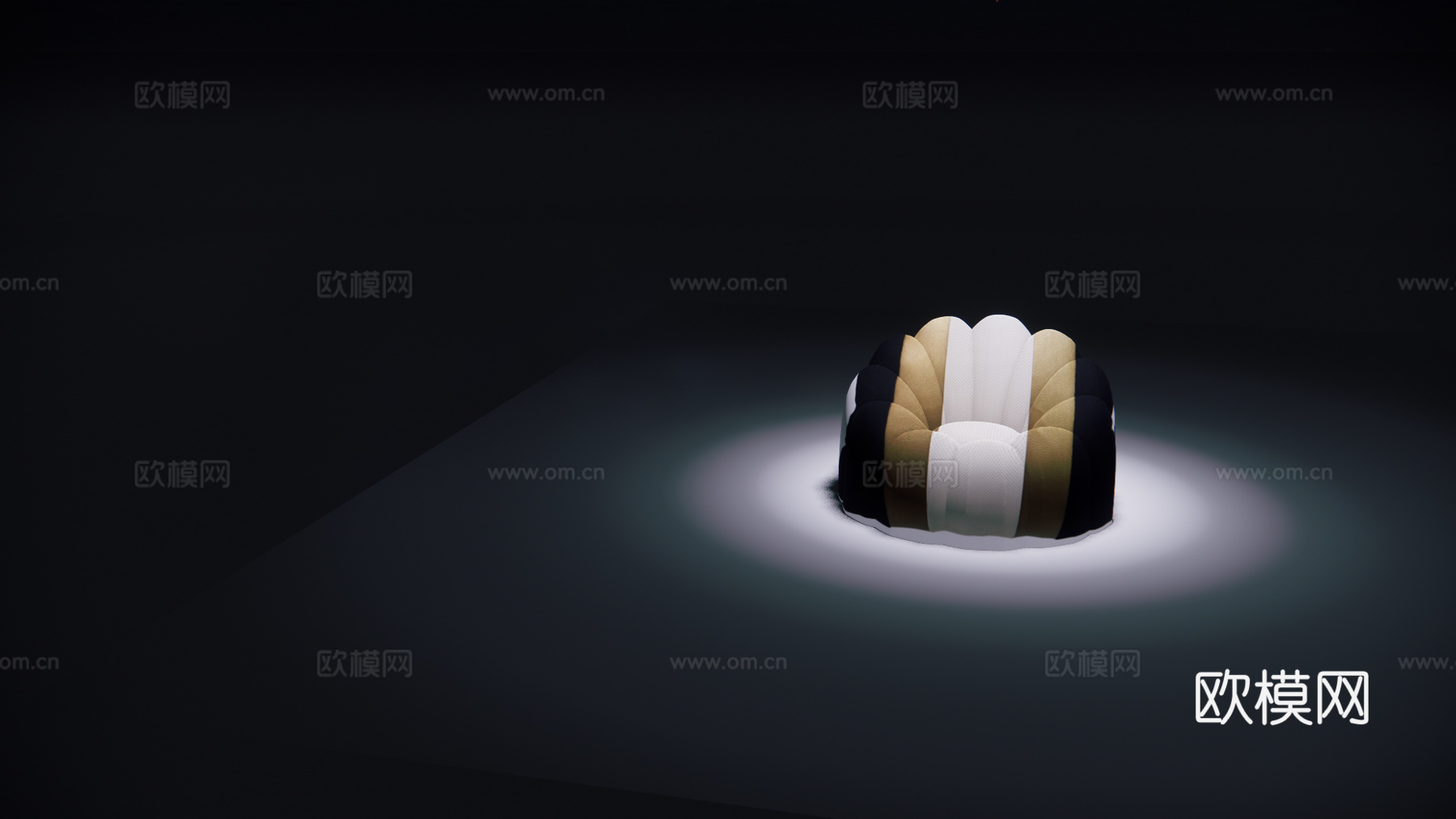 现代懒人沙发su下载模型